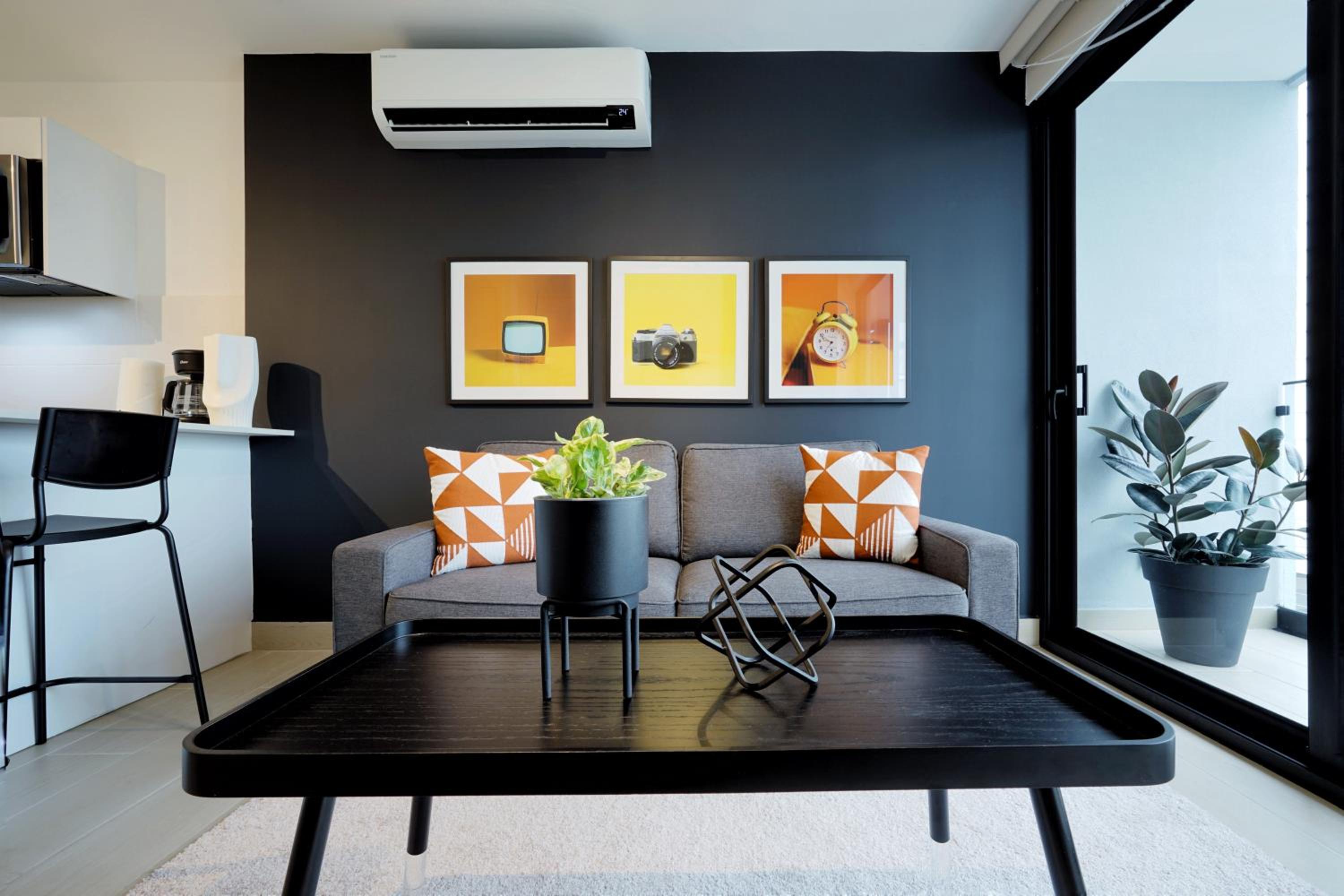 One-Bedroom Apartment with Balcony and City View