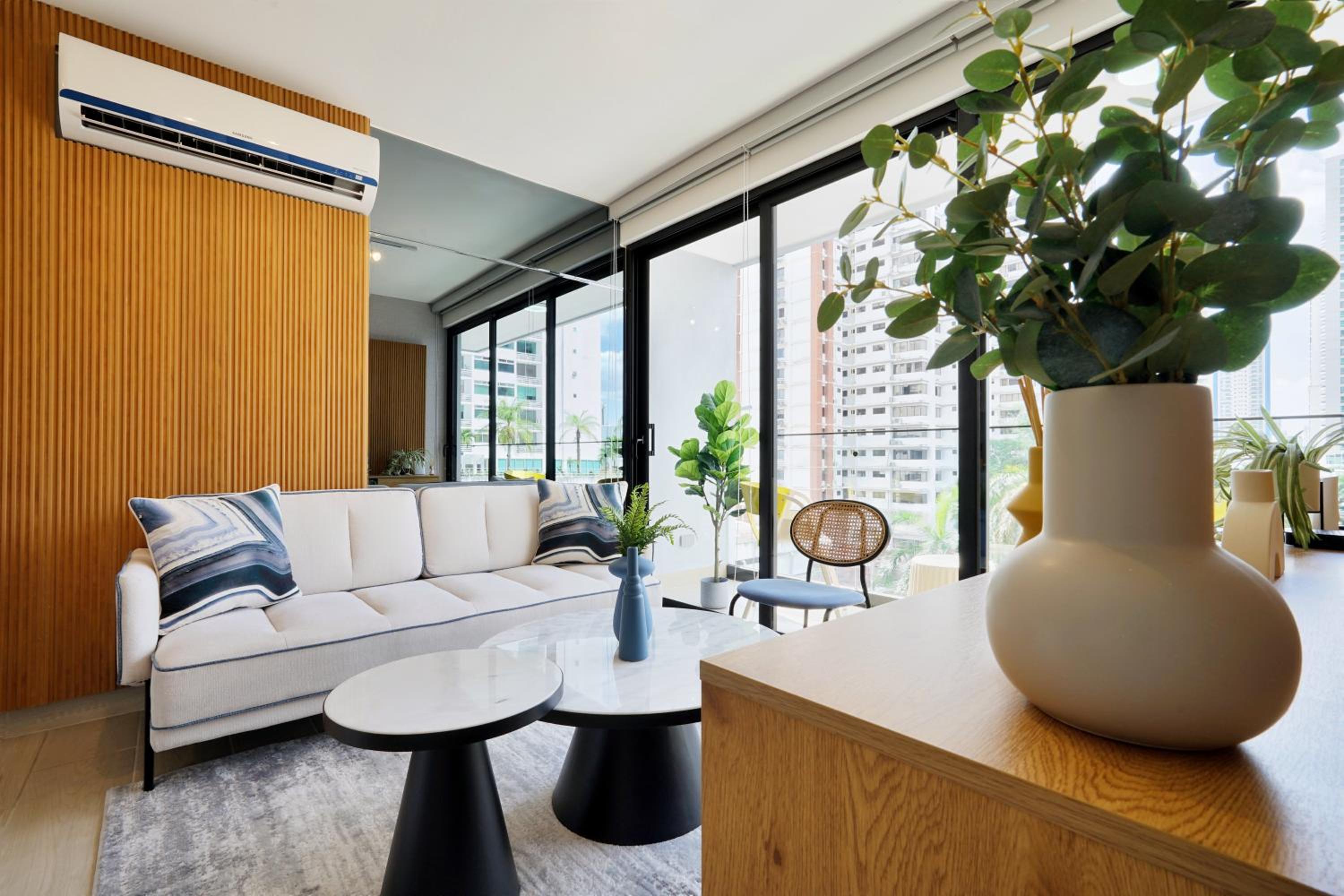 One-Bedroom Apartment with Balcony and City View