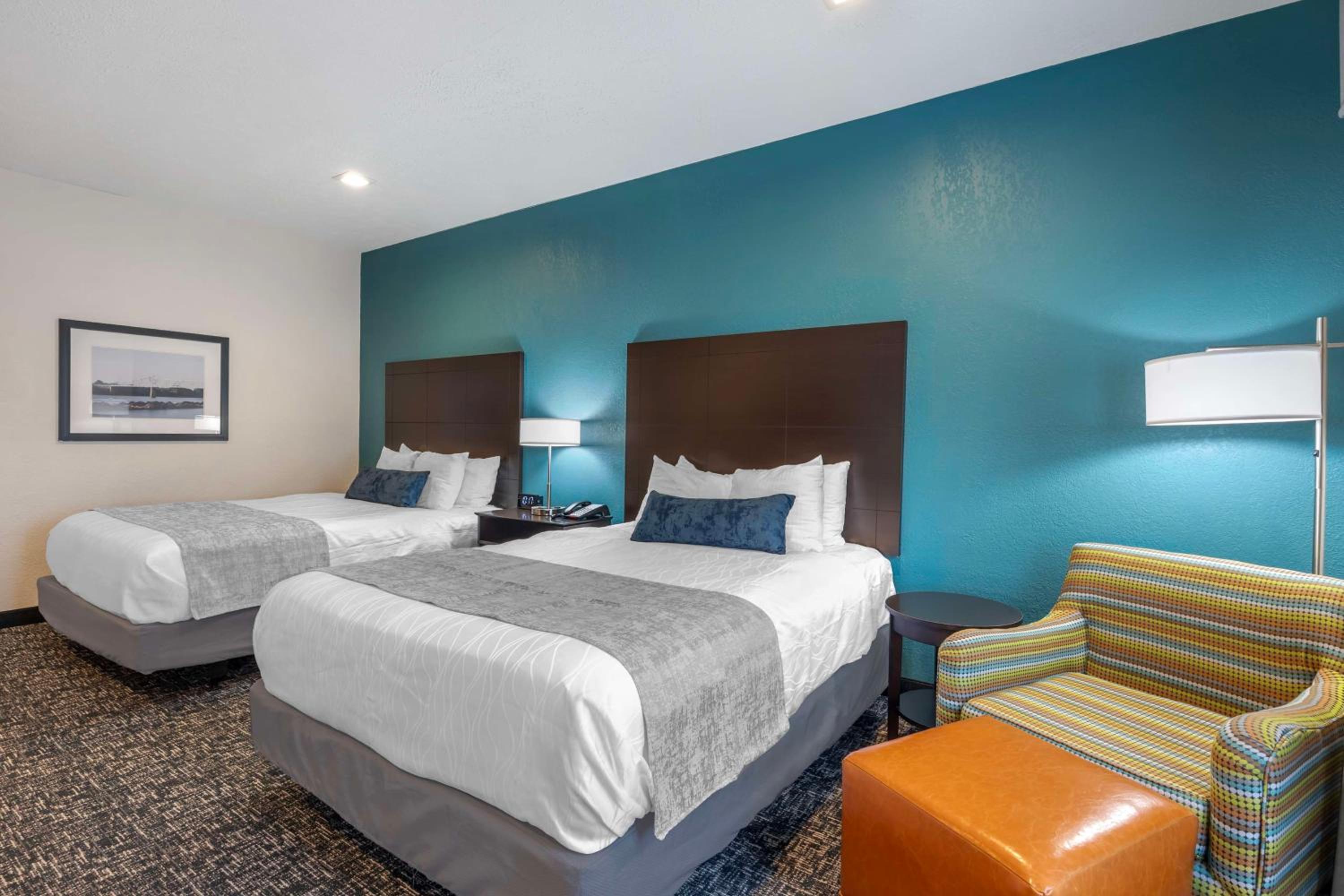 Queen Room with Two Queen Beds and Mobility Accessible Roll-In Shower - Photo 1