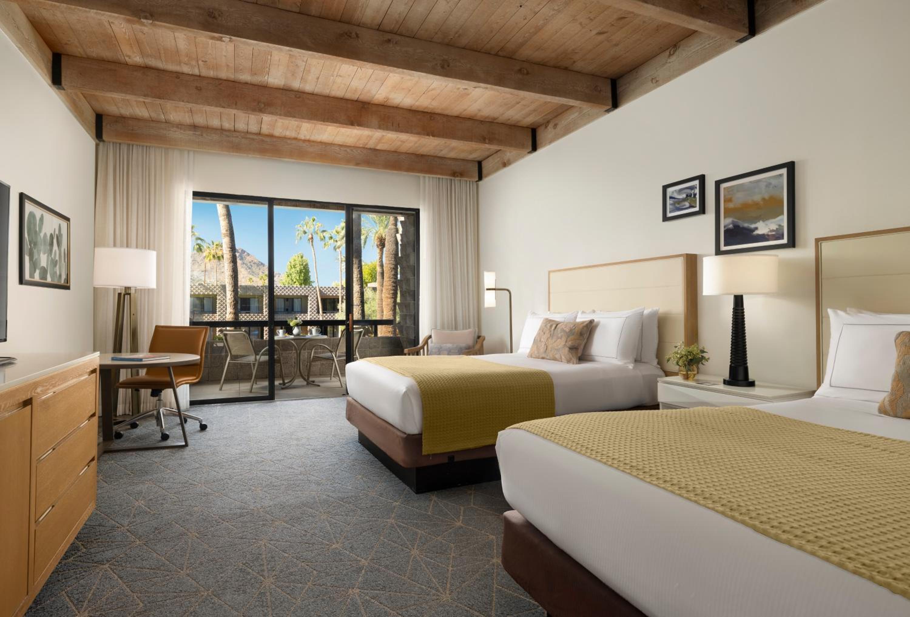Queen Room with Two Queen Beds and Balcony - Pool View - Photo 3