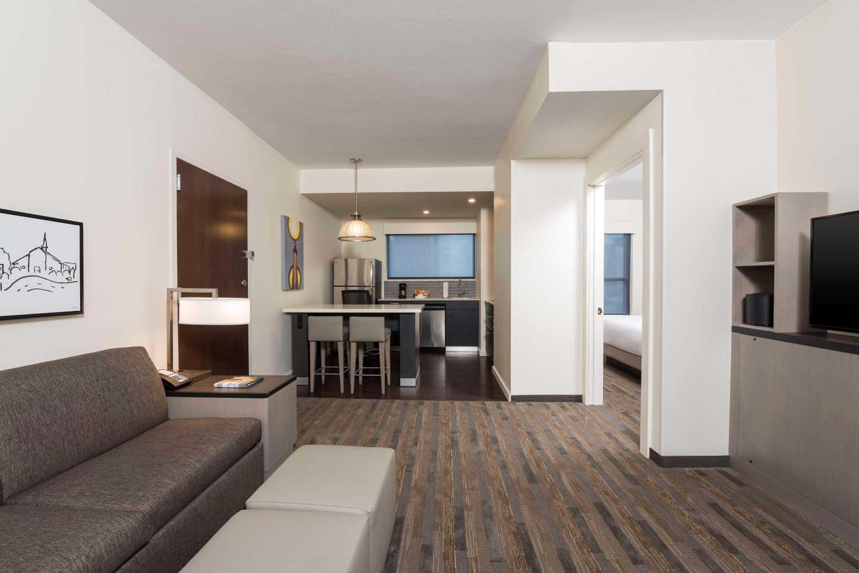 One-Bedroom King Suite with Sofa Bed and Kitchen