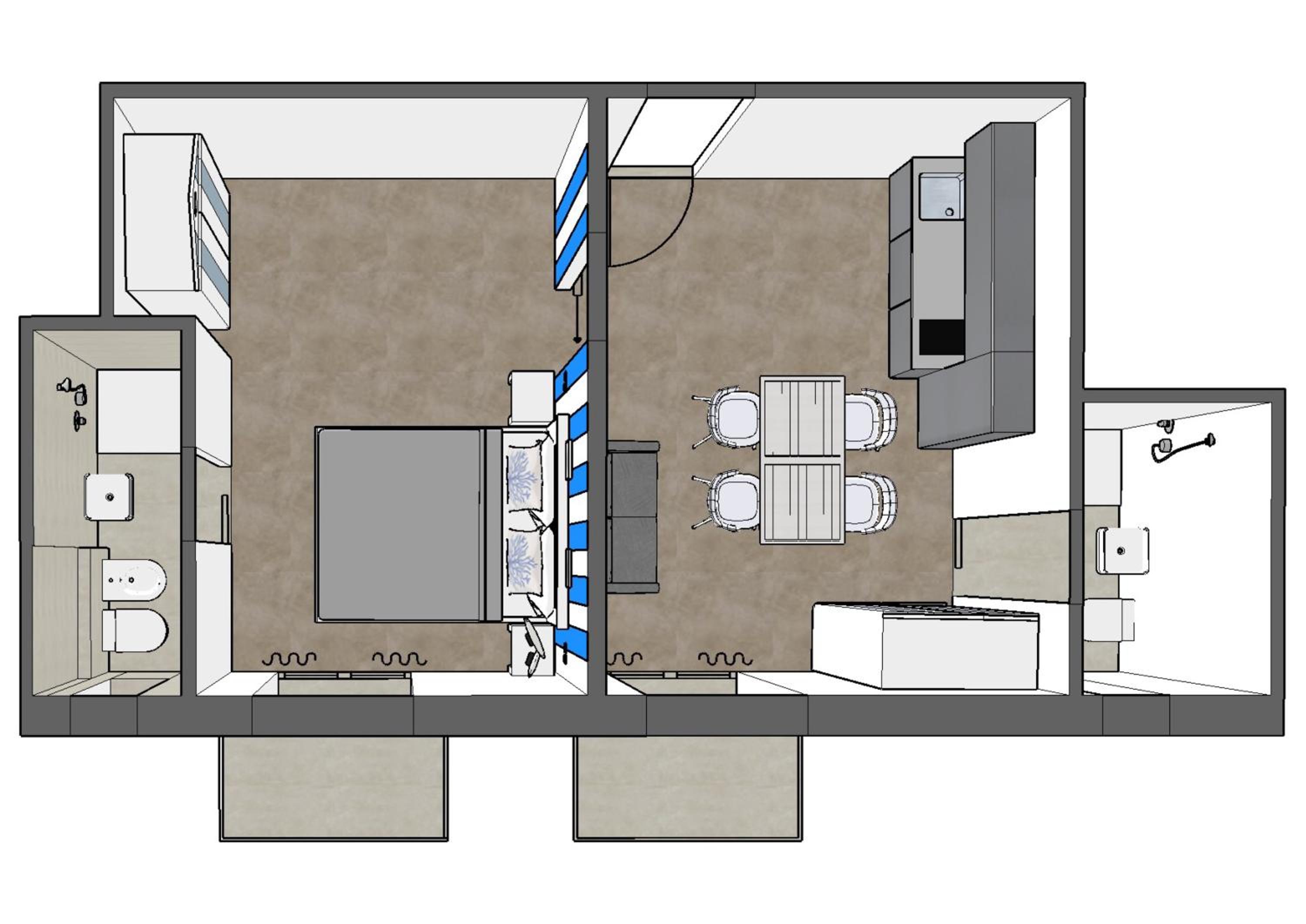 One-Bedroom Family Apartment photo 3