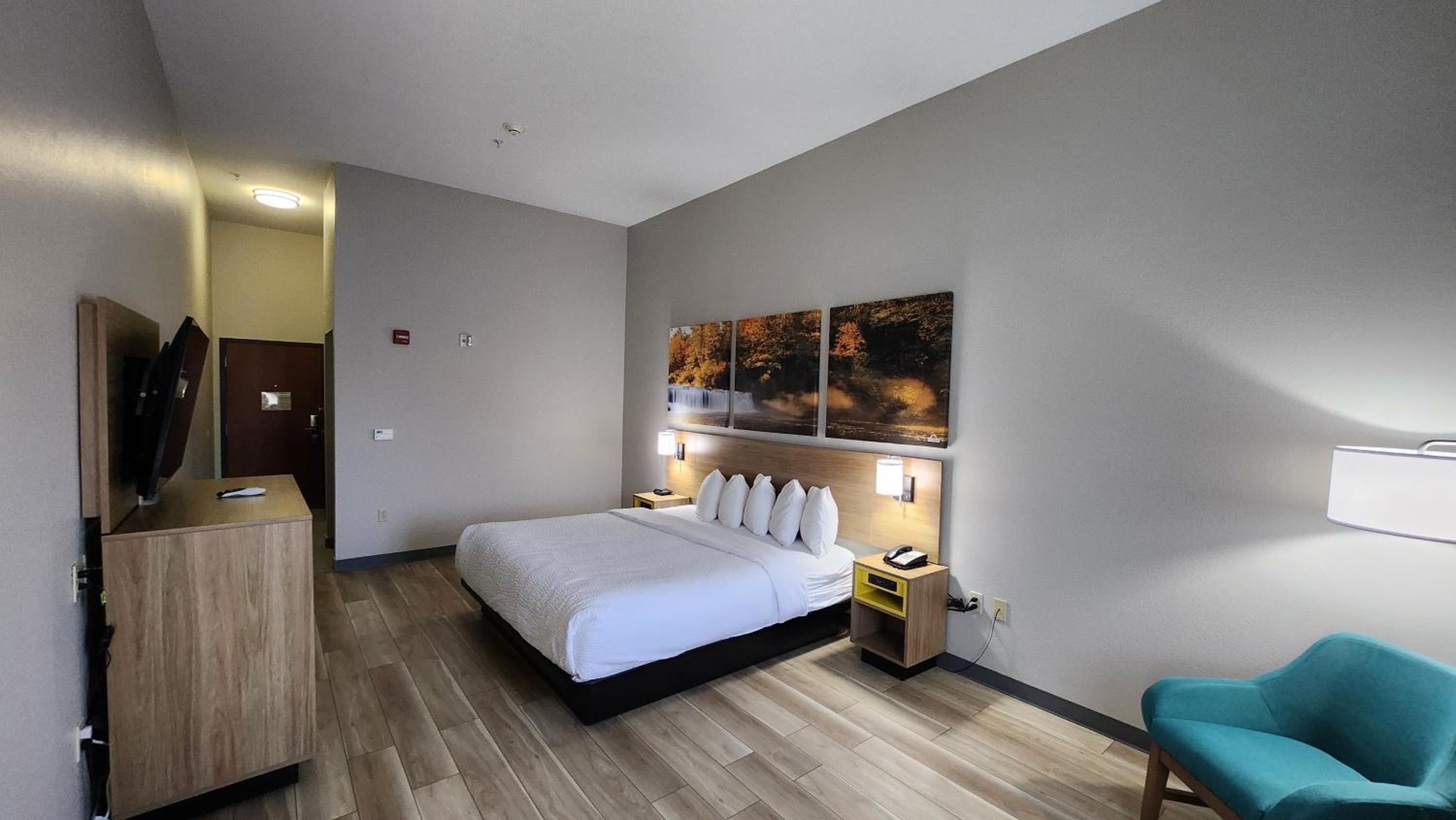 King Room with Roll-In Shower - Mobility/Hearing Accessible - Non-Smoking - Photo 3