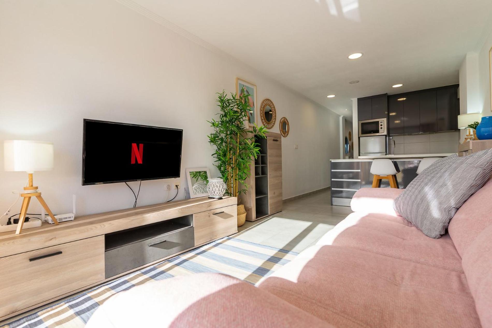 Apartamento con vista al jardín