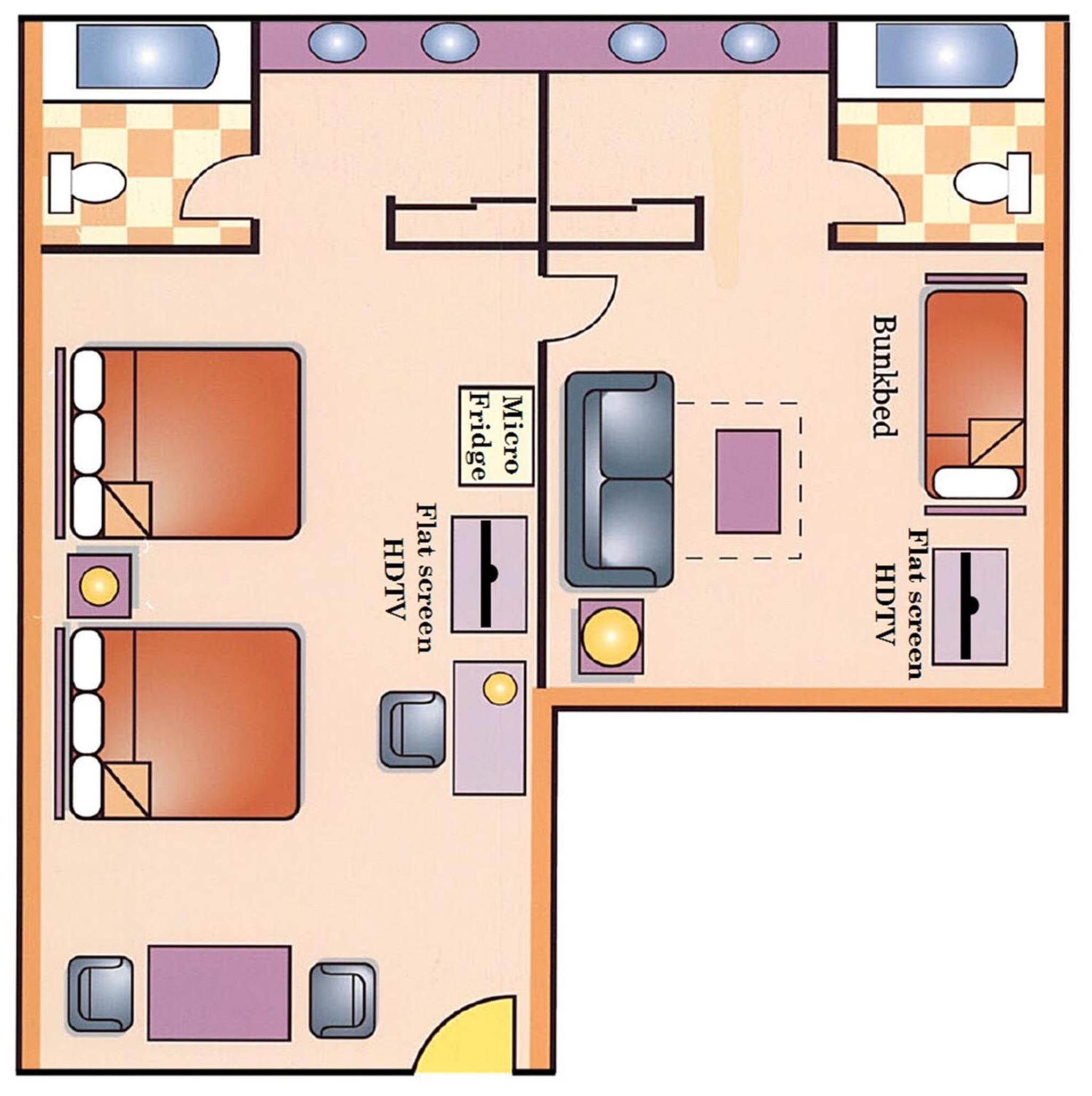Two-Bedroom Family Suite - Non-Smoking - Photo 9