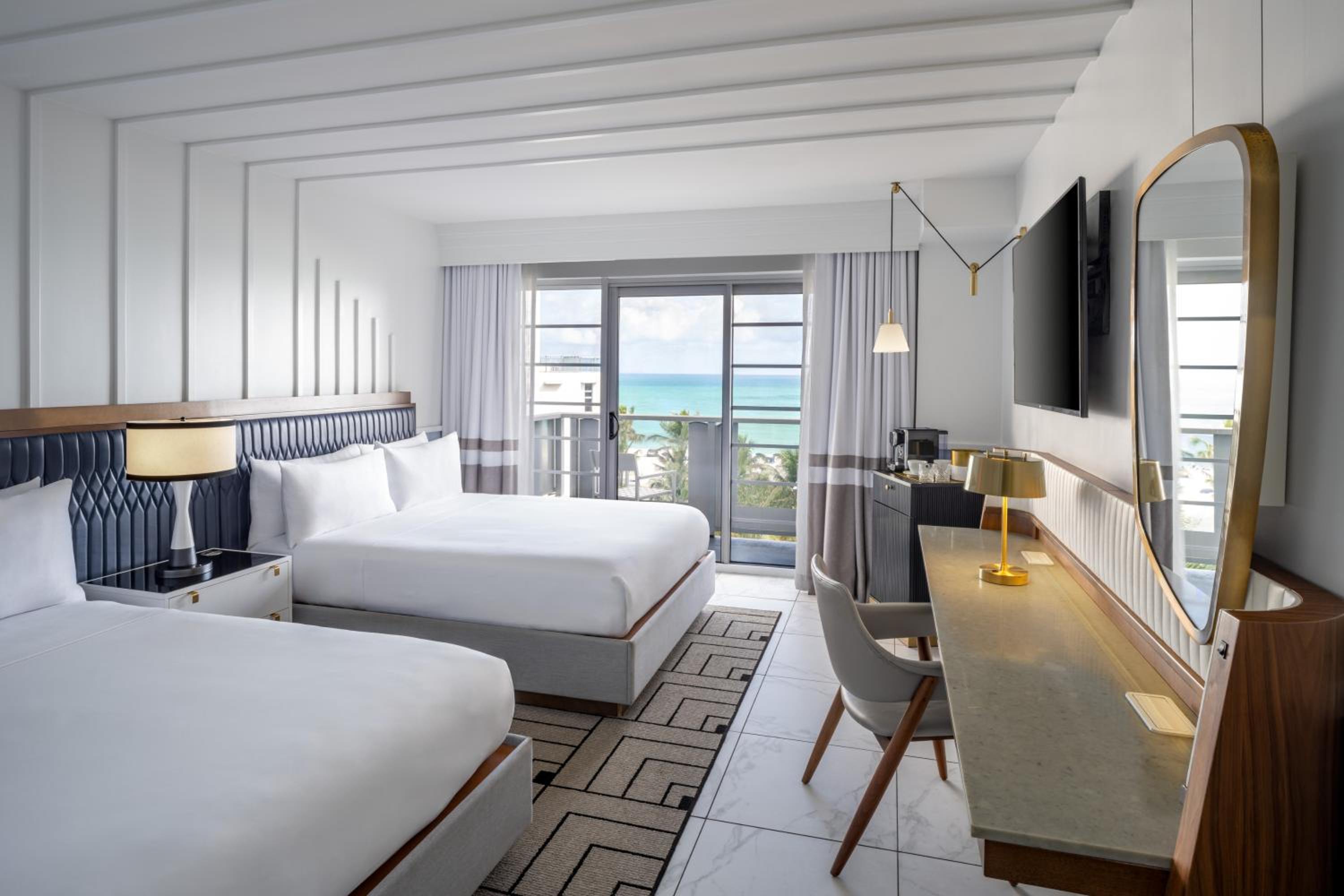 Premium Queen Room with Two Queen Beds with Balcony and Pool View - Photo 1