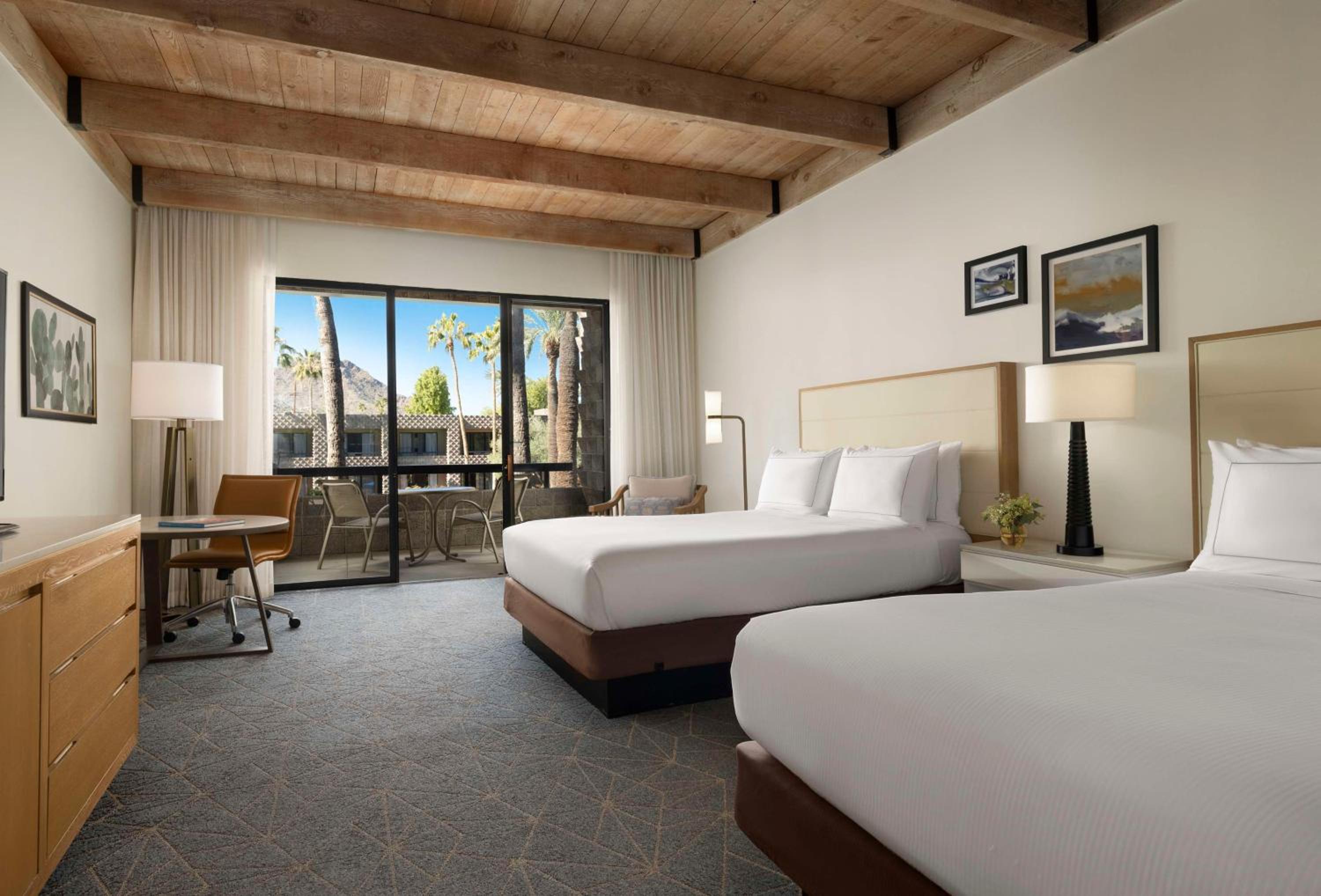 Queen Room with Two Queen Beds and Balcony - Pool View - Photo 5