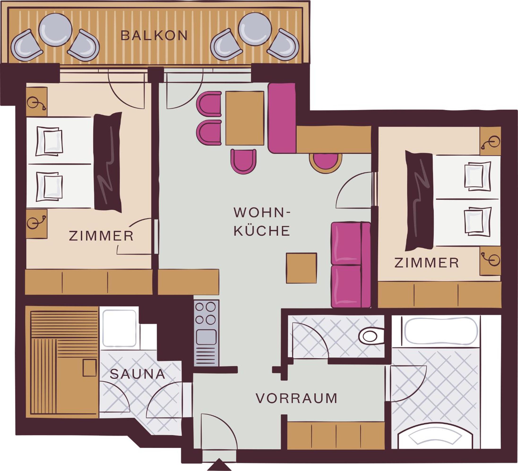 Two-Bedroom Apartment - Photo 2