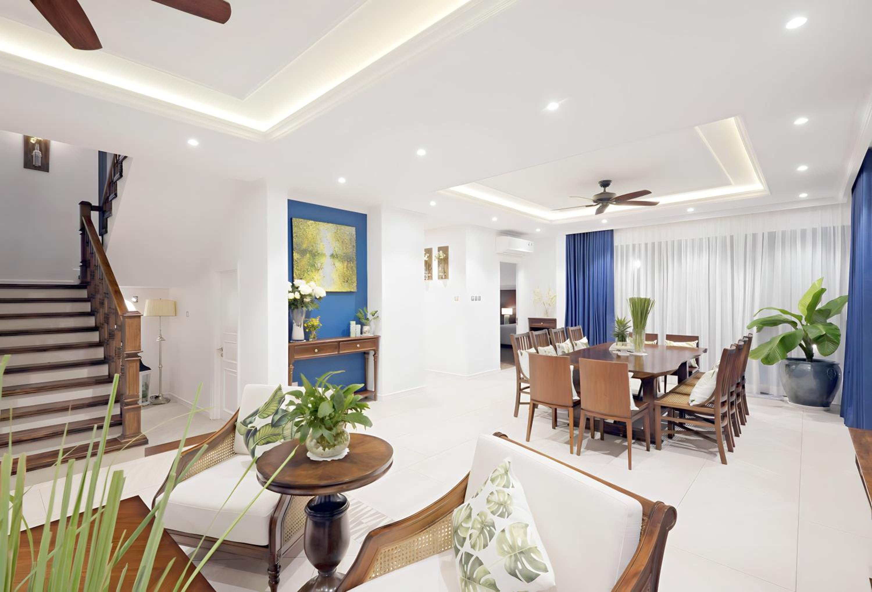 Three-Bedroom Villa with Garden View