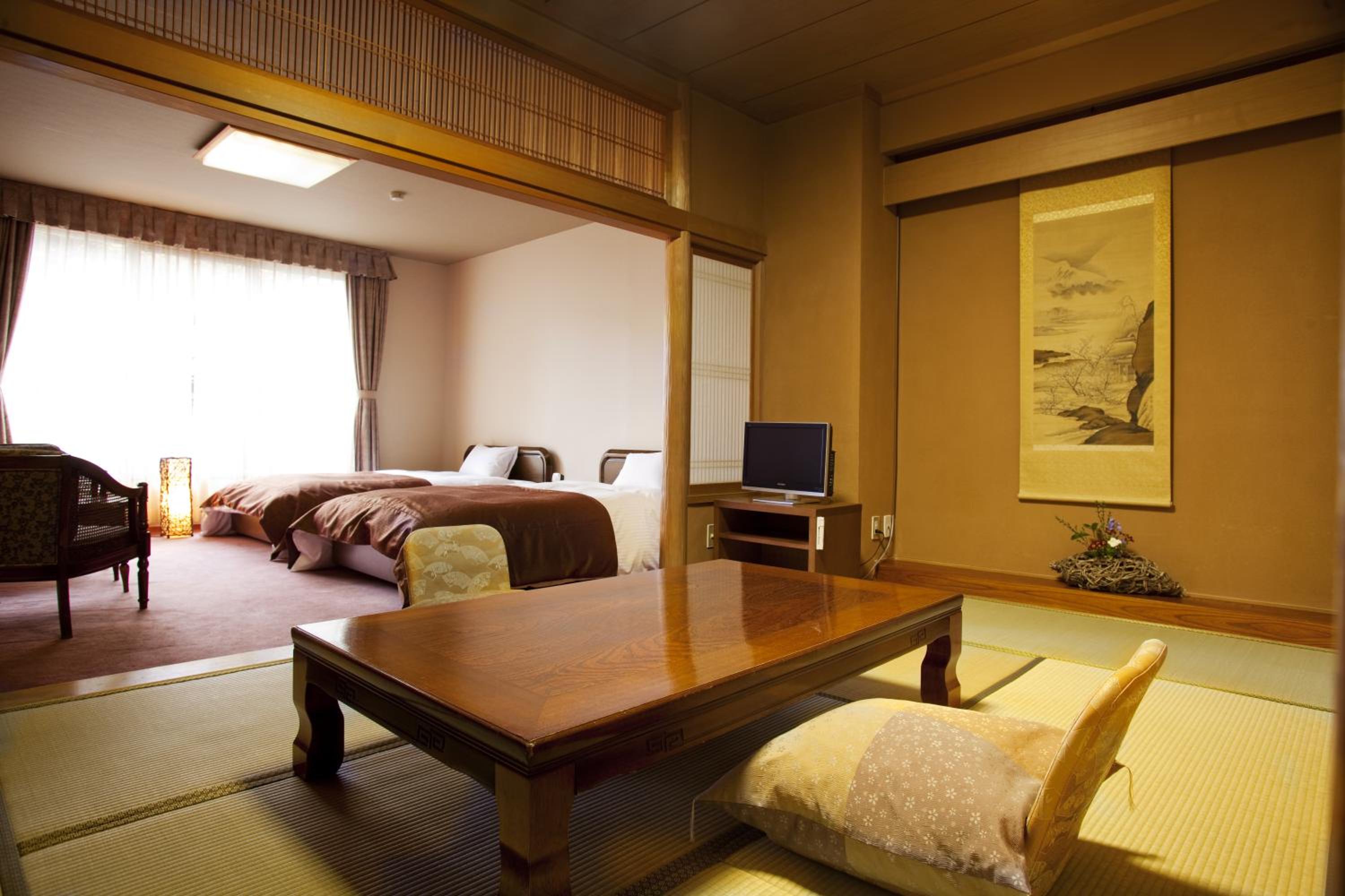 Room with Tatami Area and Shared Bathroom