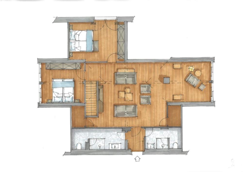 Apartment 9 on the top floor over two floors without balcony photo 2