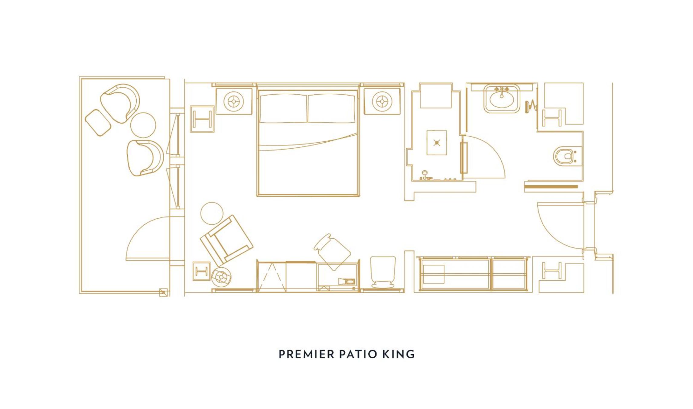 Deluxe City Patio King