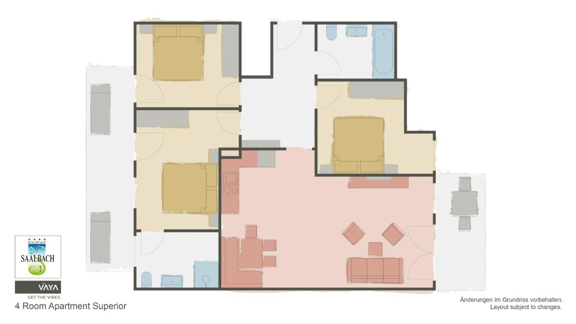 Three-Bedroom Superior Apartment photo 2