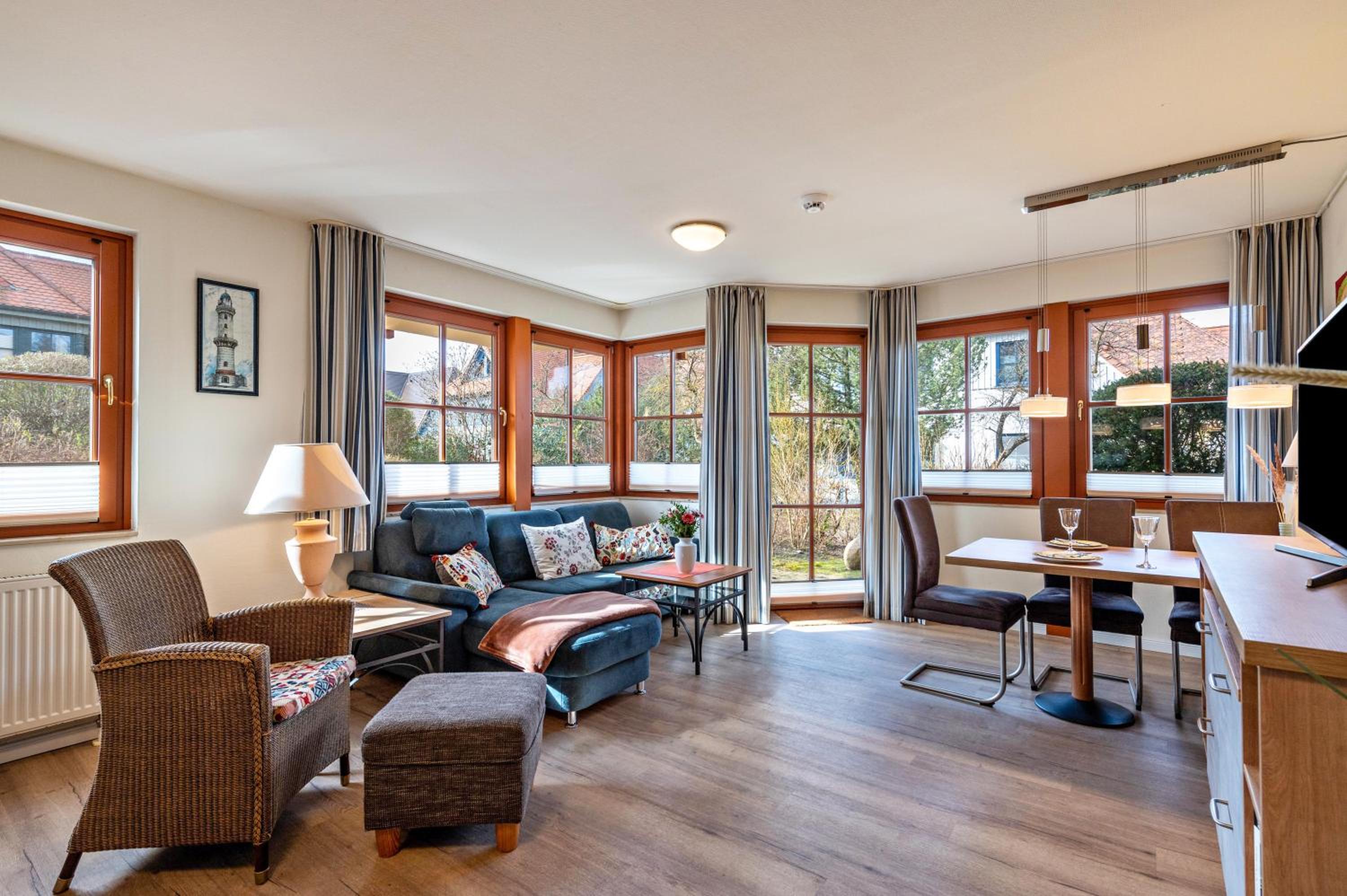 One-Bedroom Apartment with Garden View