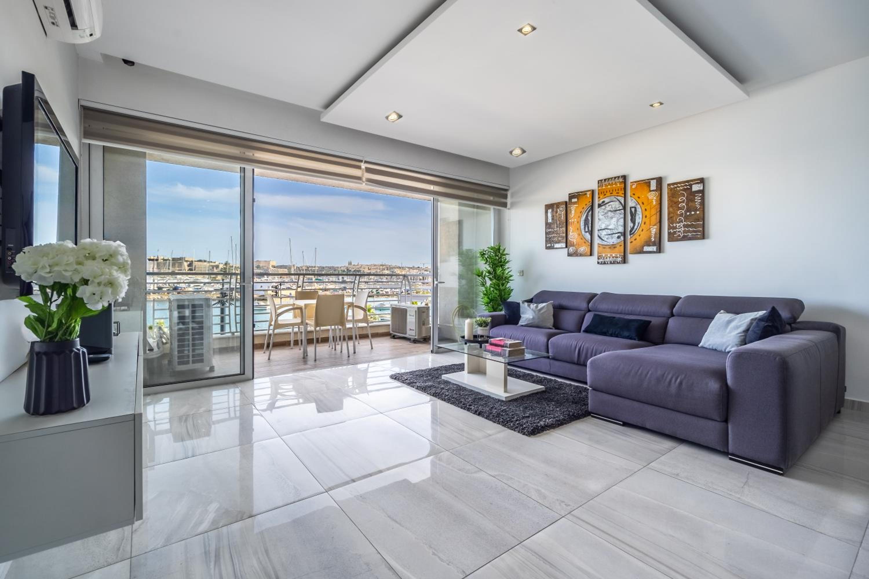 Three-Bedroom Apartment with Sea View
