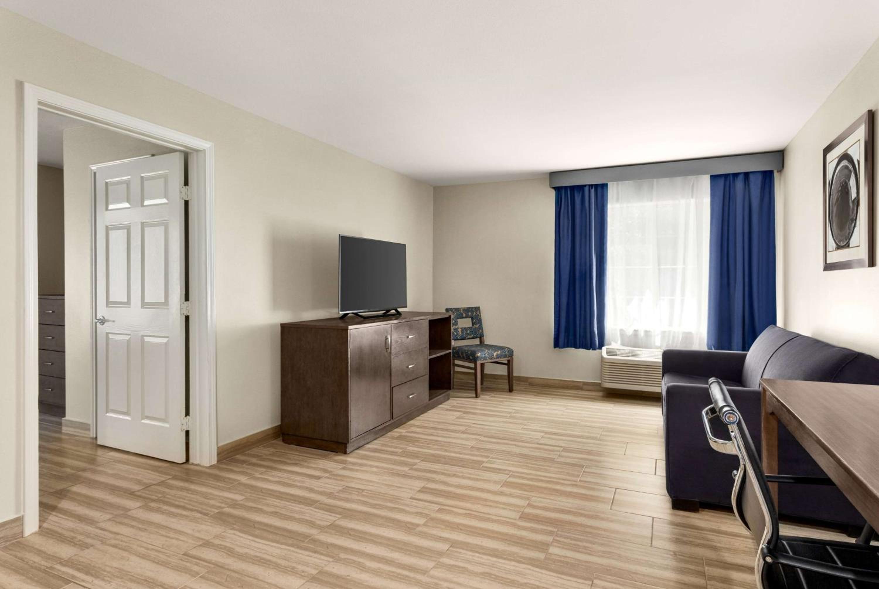 1 King Bed, Deluxe Mobility Accessible Family Suite, Roll-in Shower, Non-Smoking - Photo 1