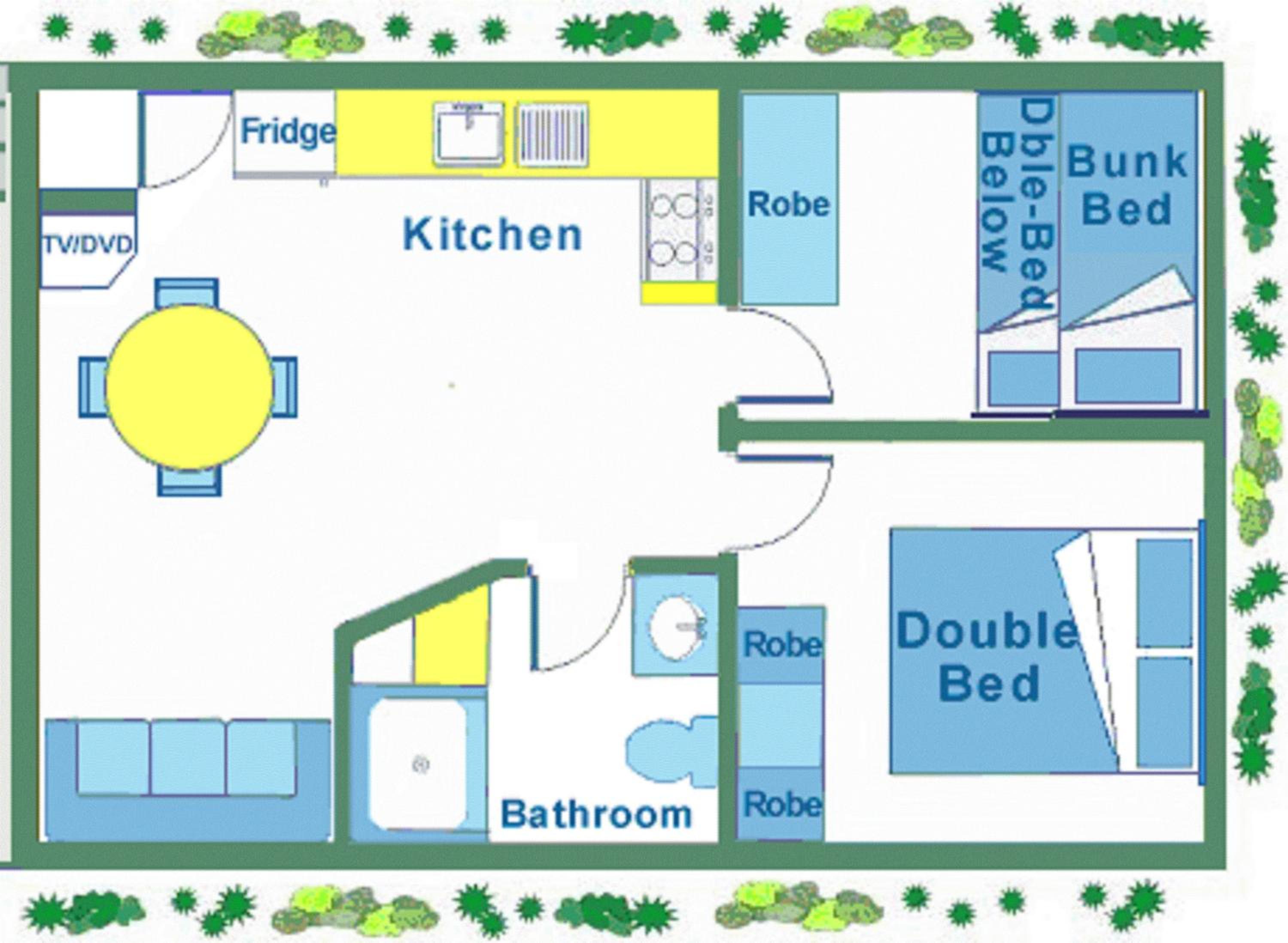 Deluxe Two-Bedroom 2 Couples Cabin photo 2