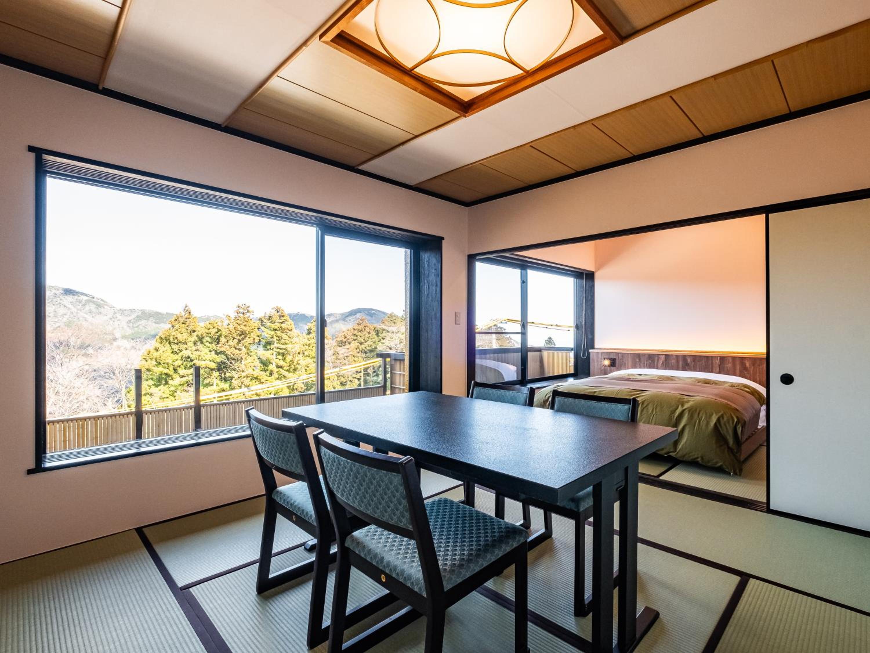 Japanese and Western style room 46㎡ Queen Double with Annex private open-air bath - Photo 6