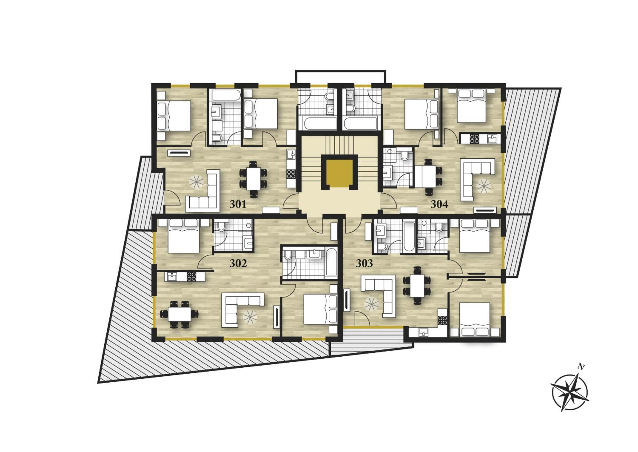 Two-Bedroom Apartment Standard TOP 303 photo 2