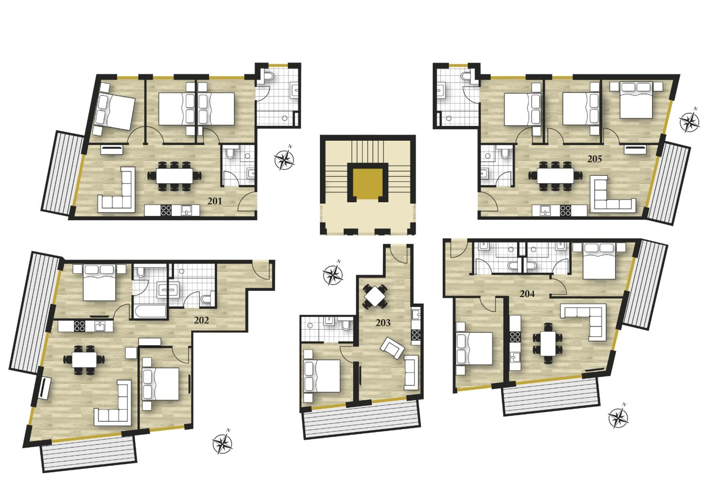 Two-Bedroom Apartment Standard TOP  204  photo 2