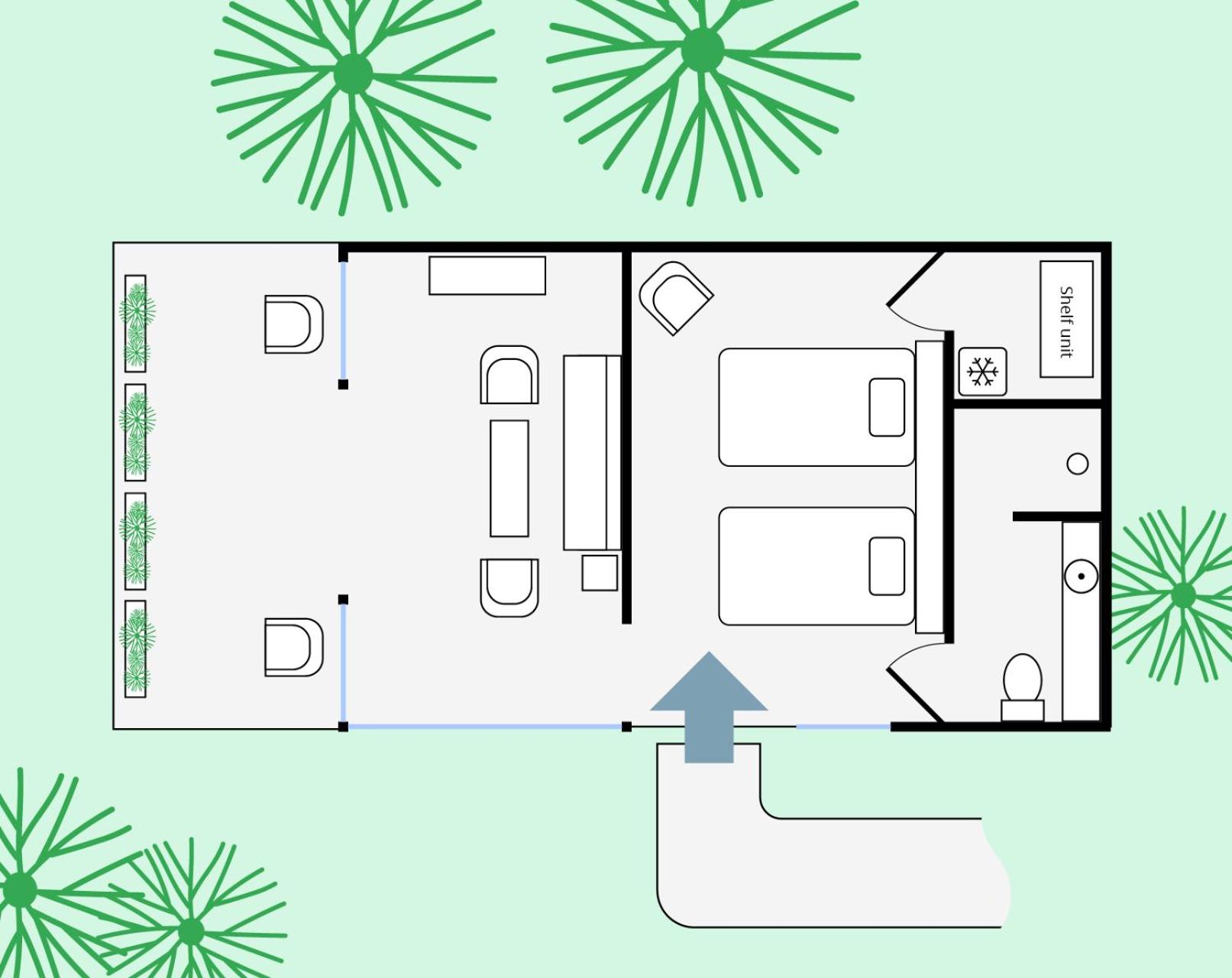 Double or Twin Room with Garden View photo 3