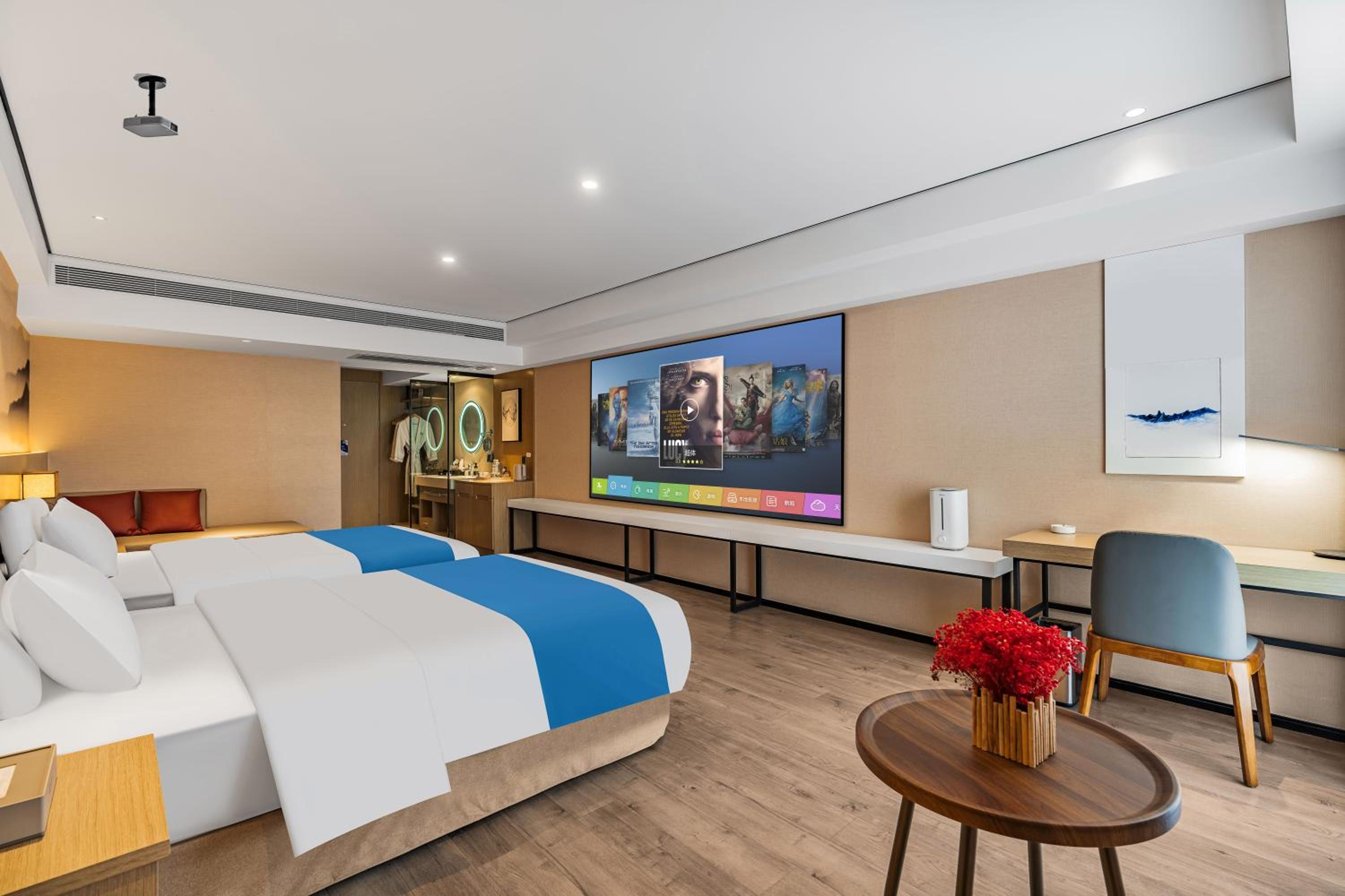 Theatre Room With Two Double Beds, Non-Smoking photo 1