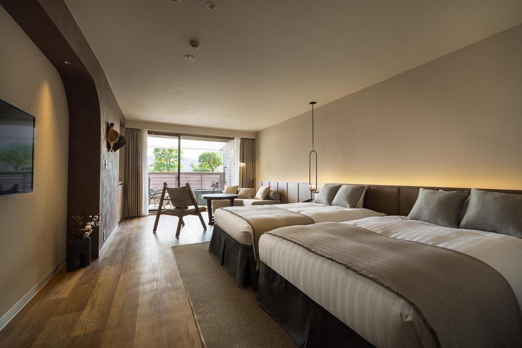 Deluxe Twin Room with private hot spring photo 1