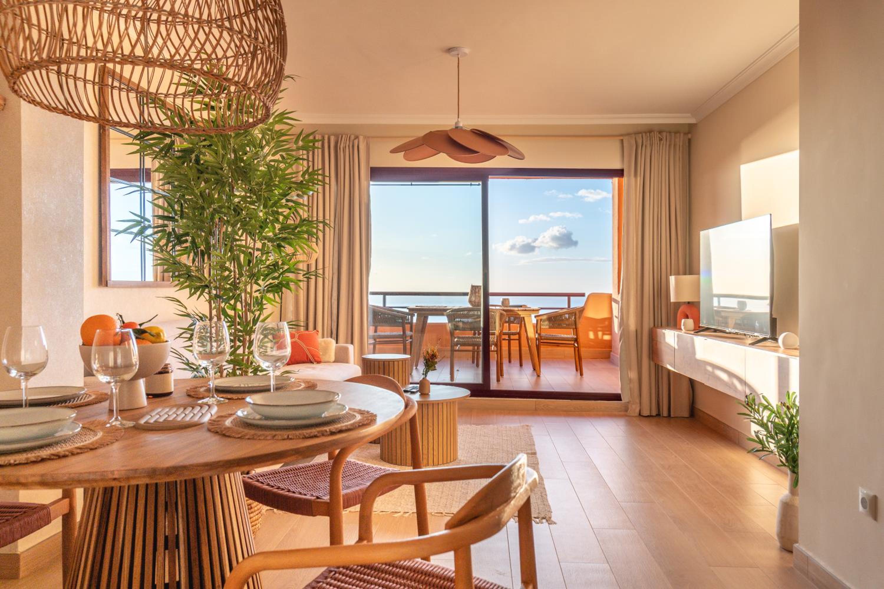 Apartamento de dos habitaciones con vista al mar