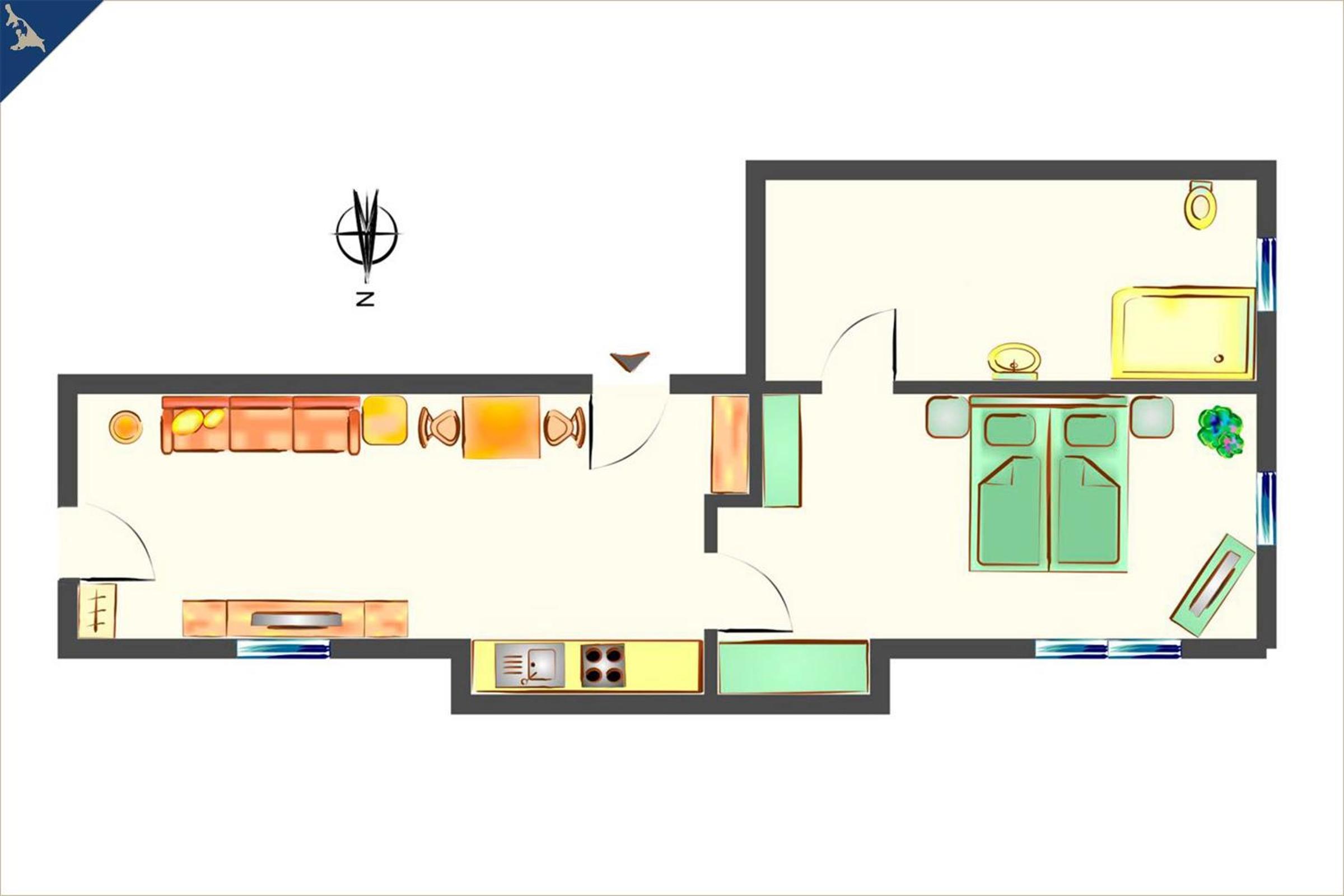 Apartment with Terrace photo 2