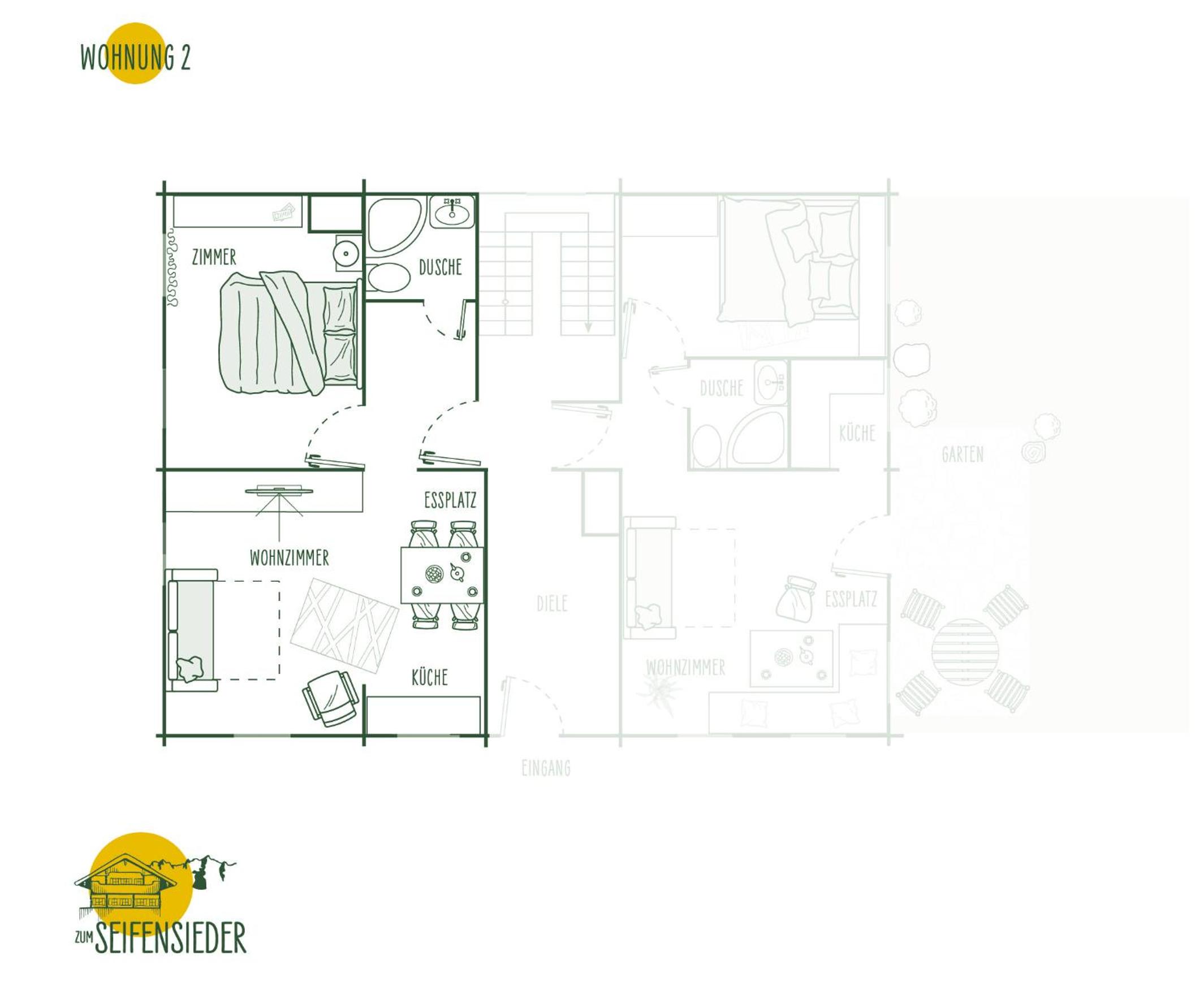 One-Bedroom Apartment with Shower photo 3