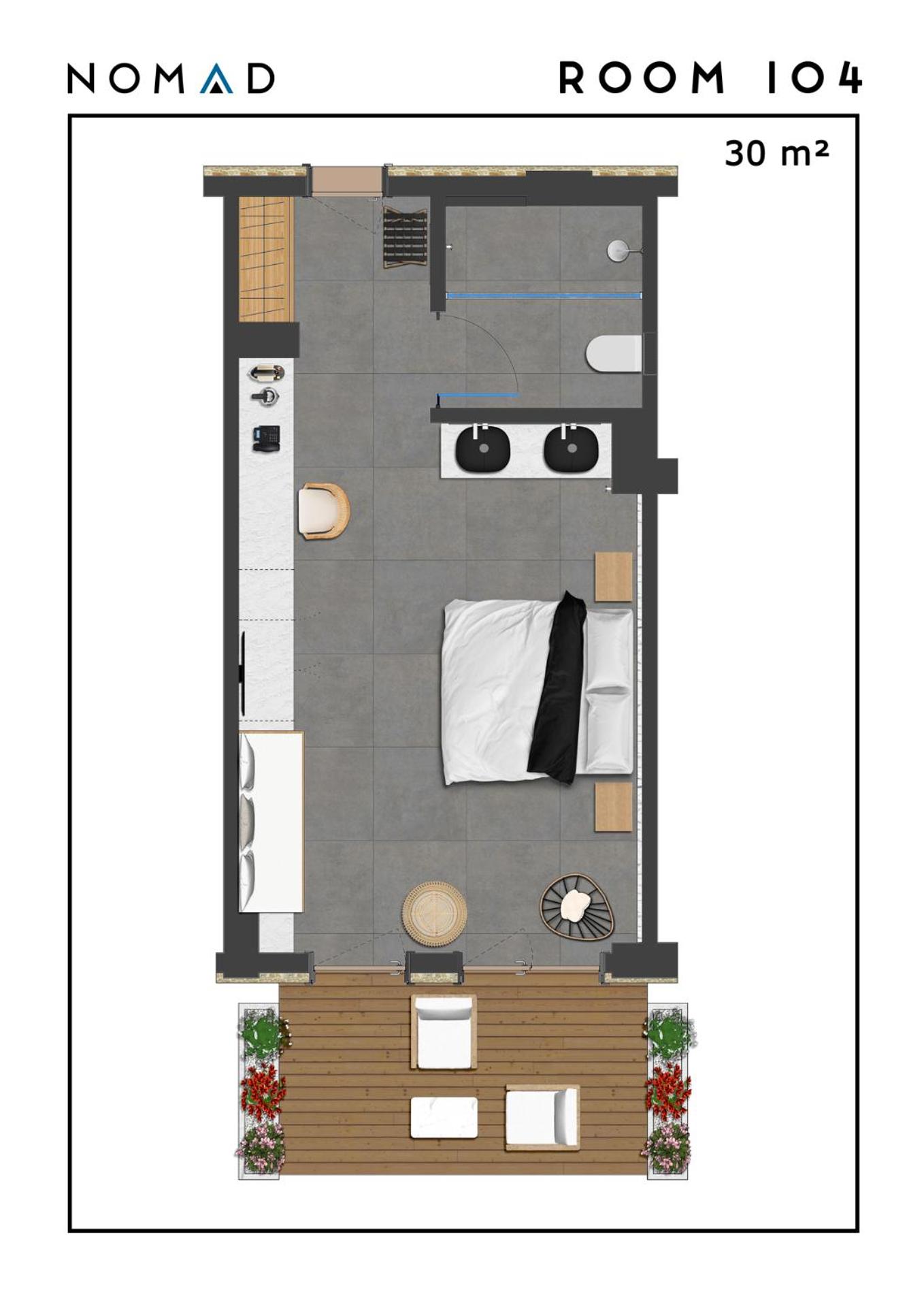 Double Room with Patio