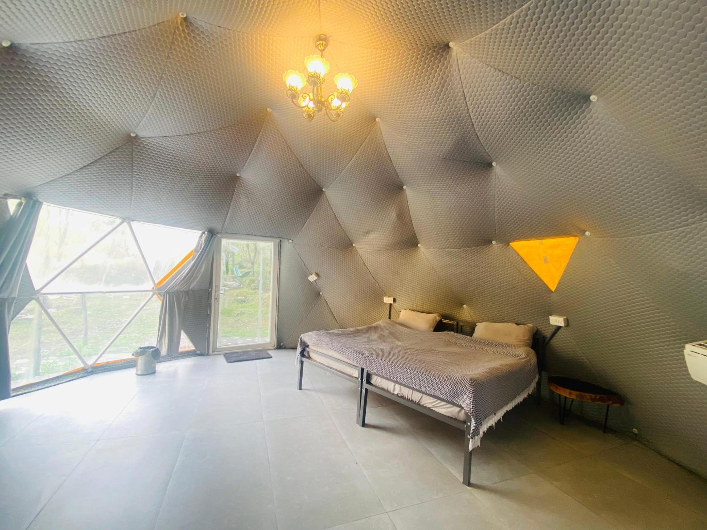 Private Geodesic dome with detached Washroom photo 2