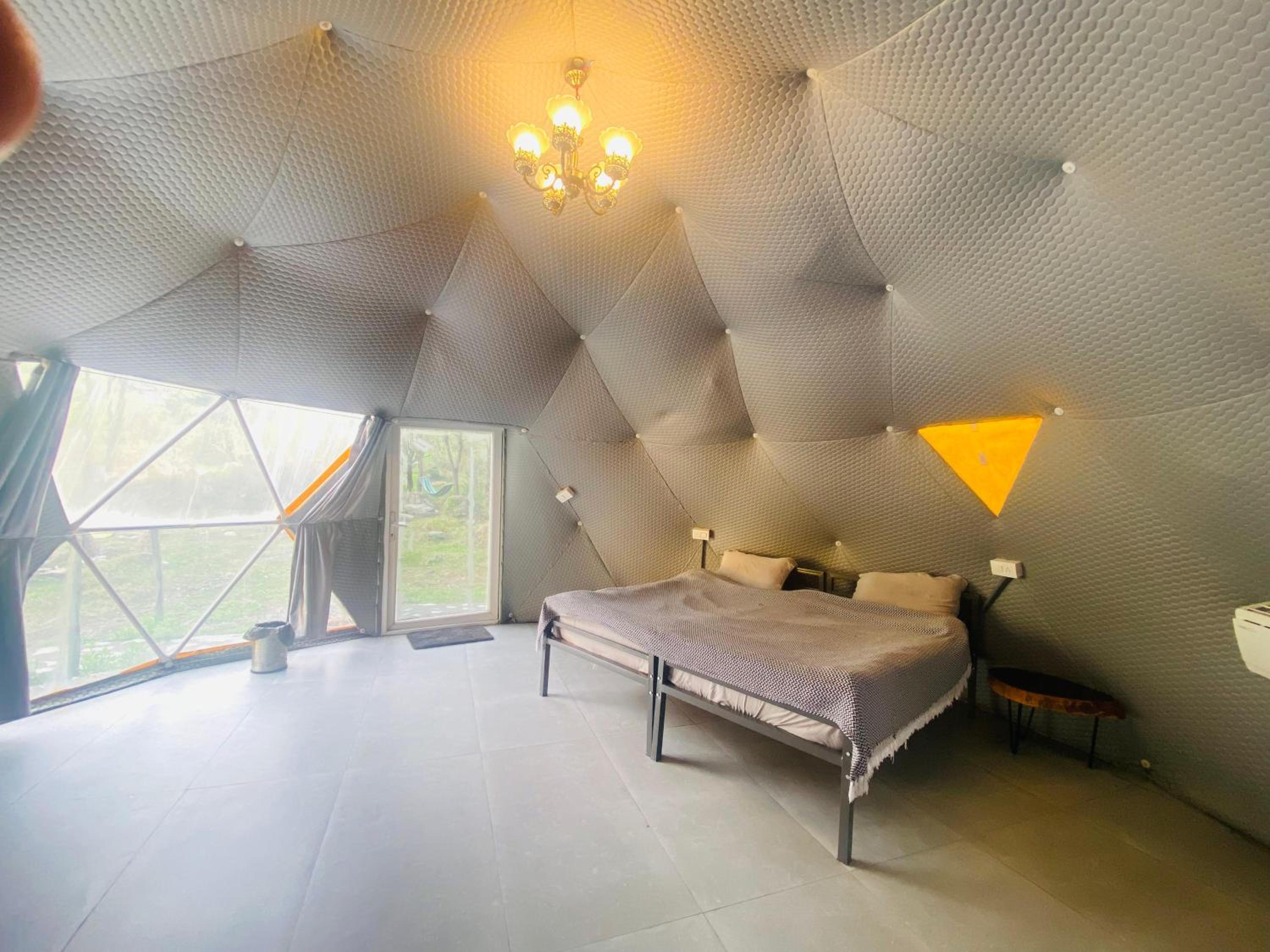 Private Geodesic dome with detached Washroom photo 3