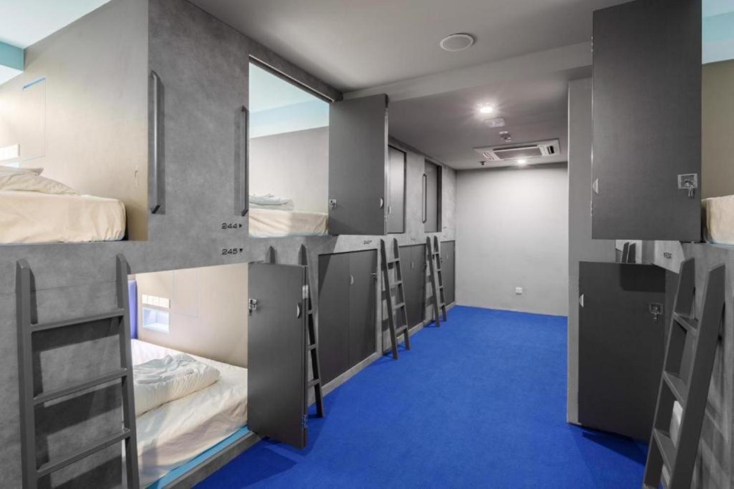 Single Bed In Dormitory Room