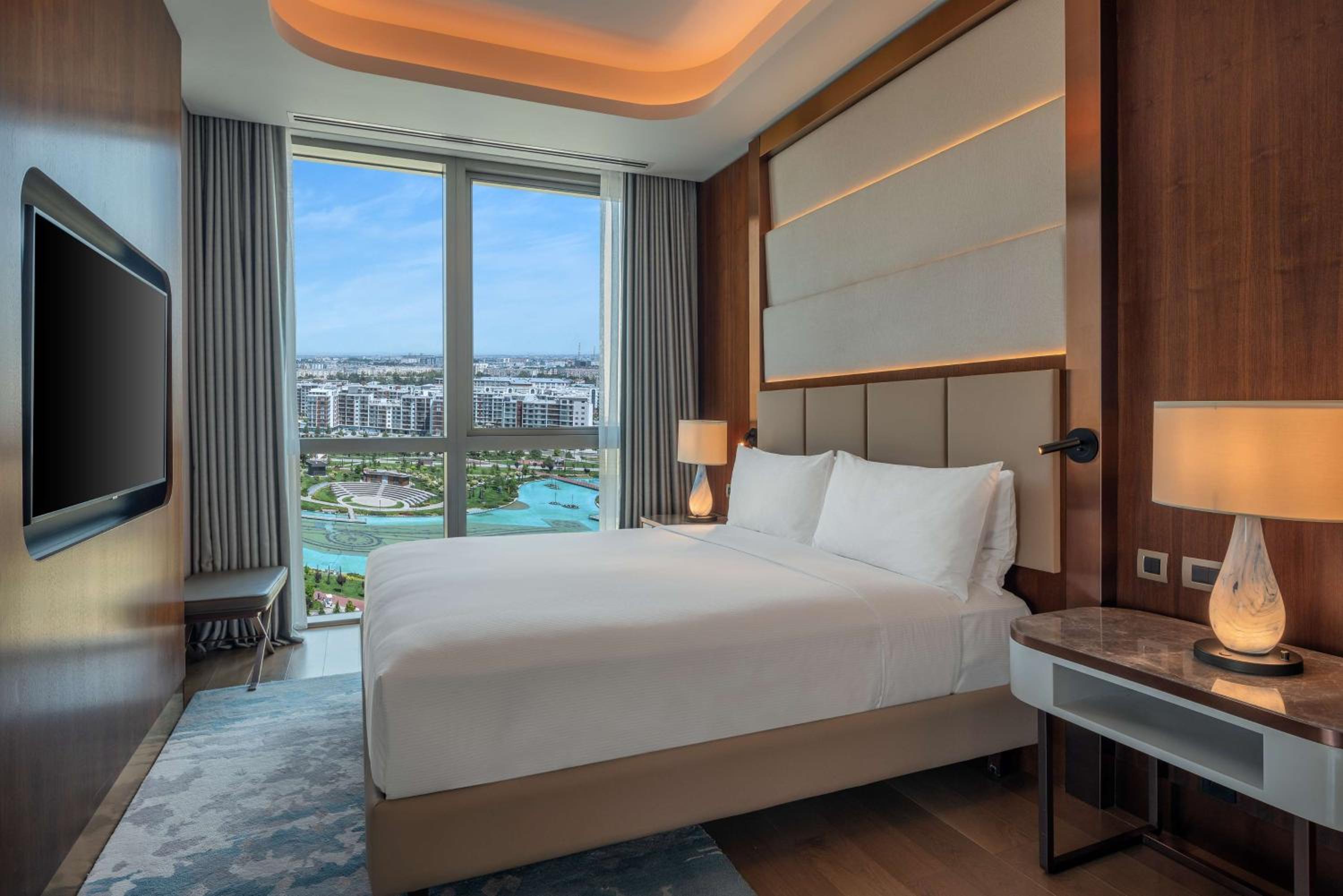 One-Bedroom Corner King Suite with Park View