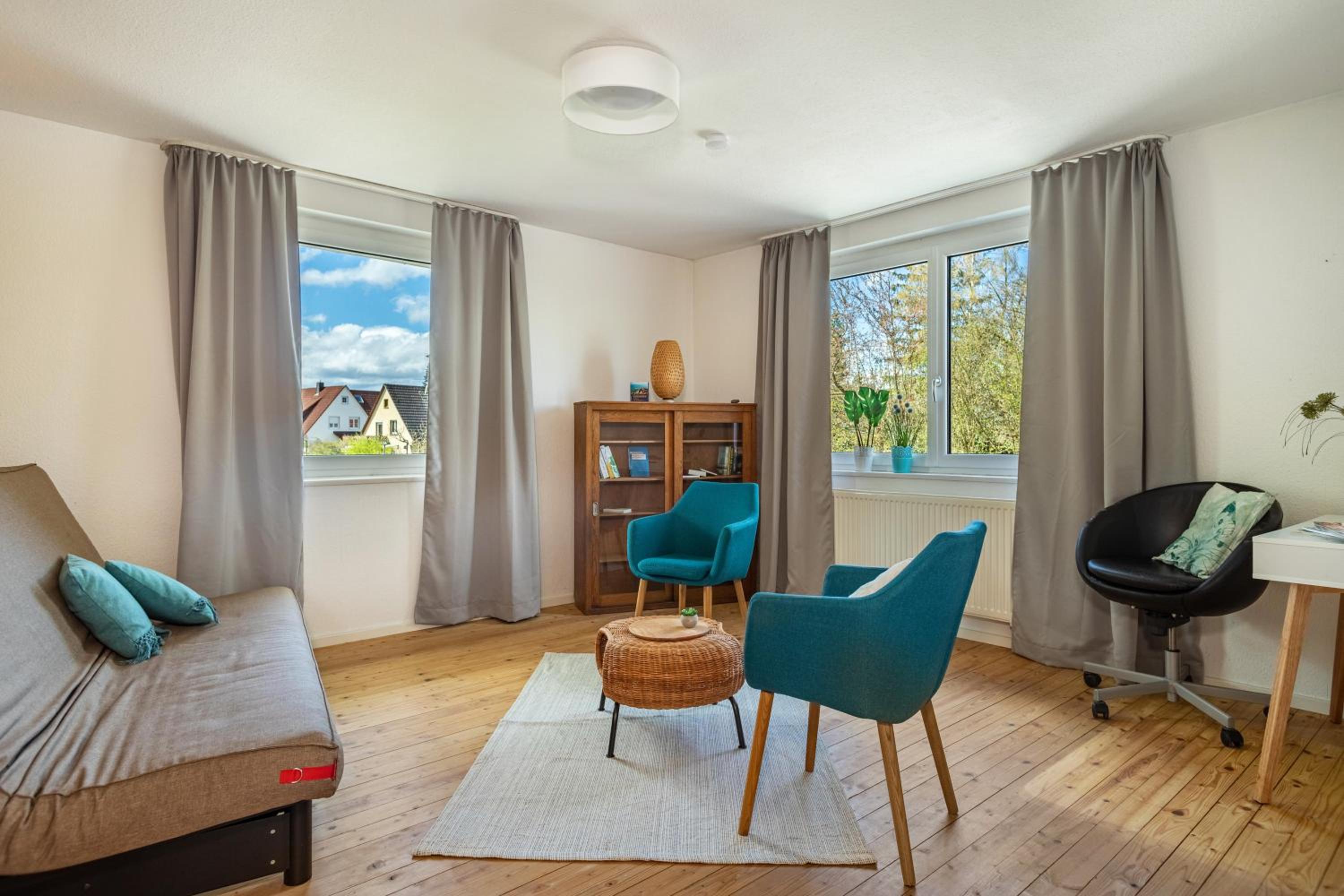 Two-Bedroom Deluxe Apartment with Garden View