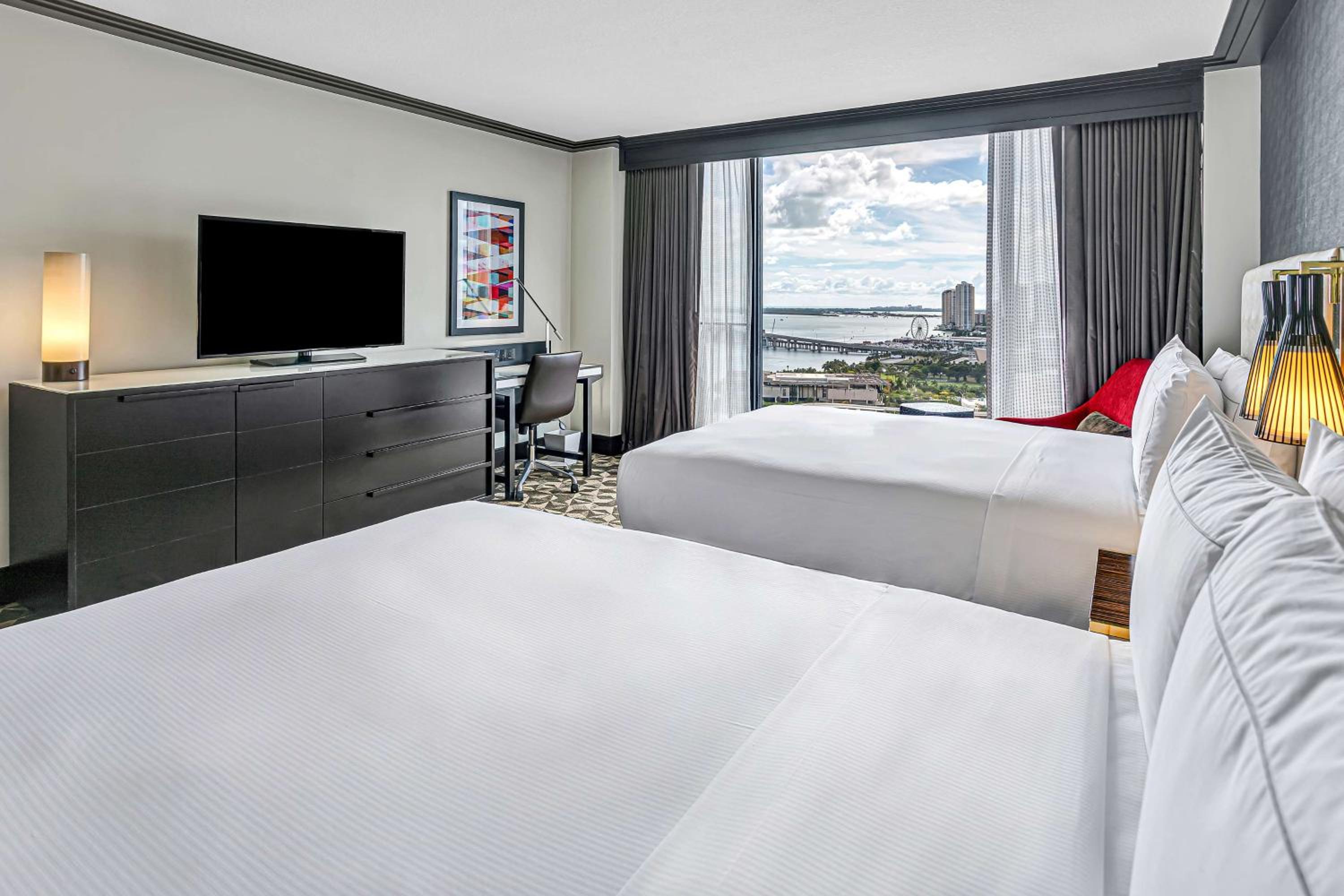 Queen Room with Two Queen Beds and Bay View