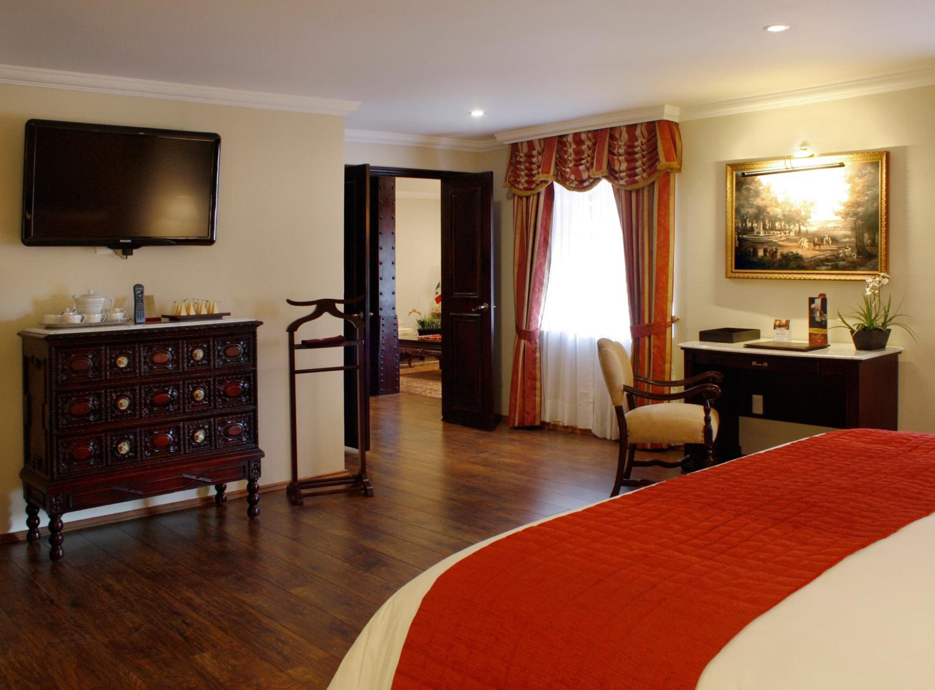 Relax in luxury in our beautifully designed hotel room.