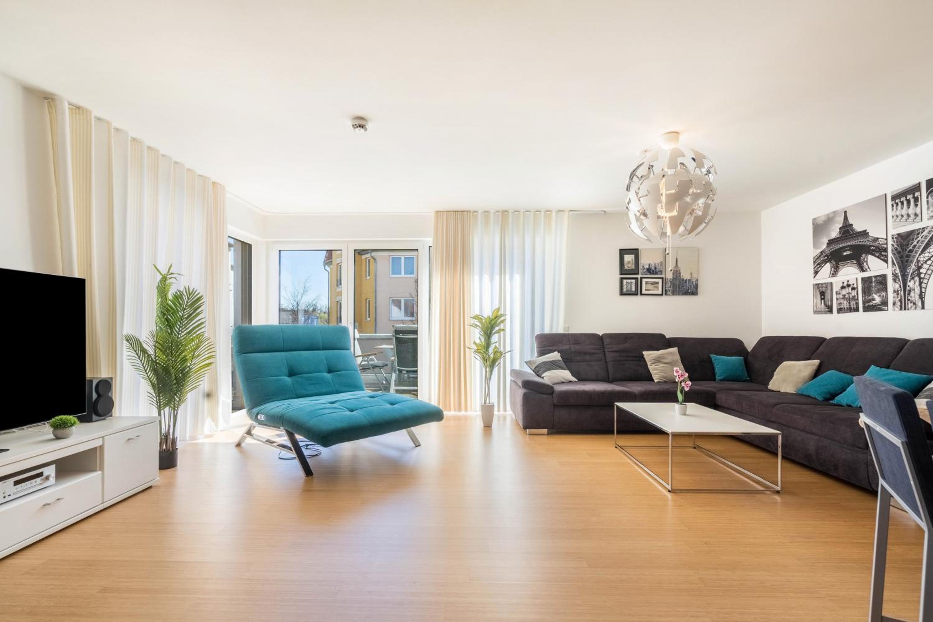 Three-Bedroom Premium Apartment with Balcony