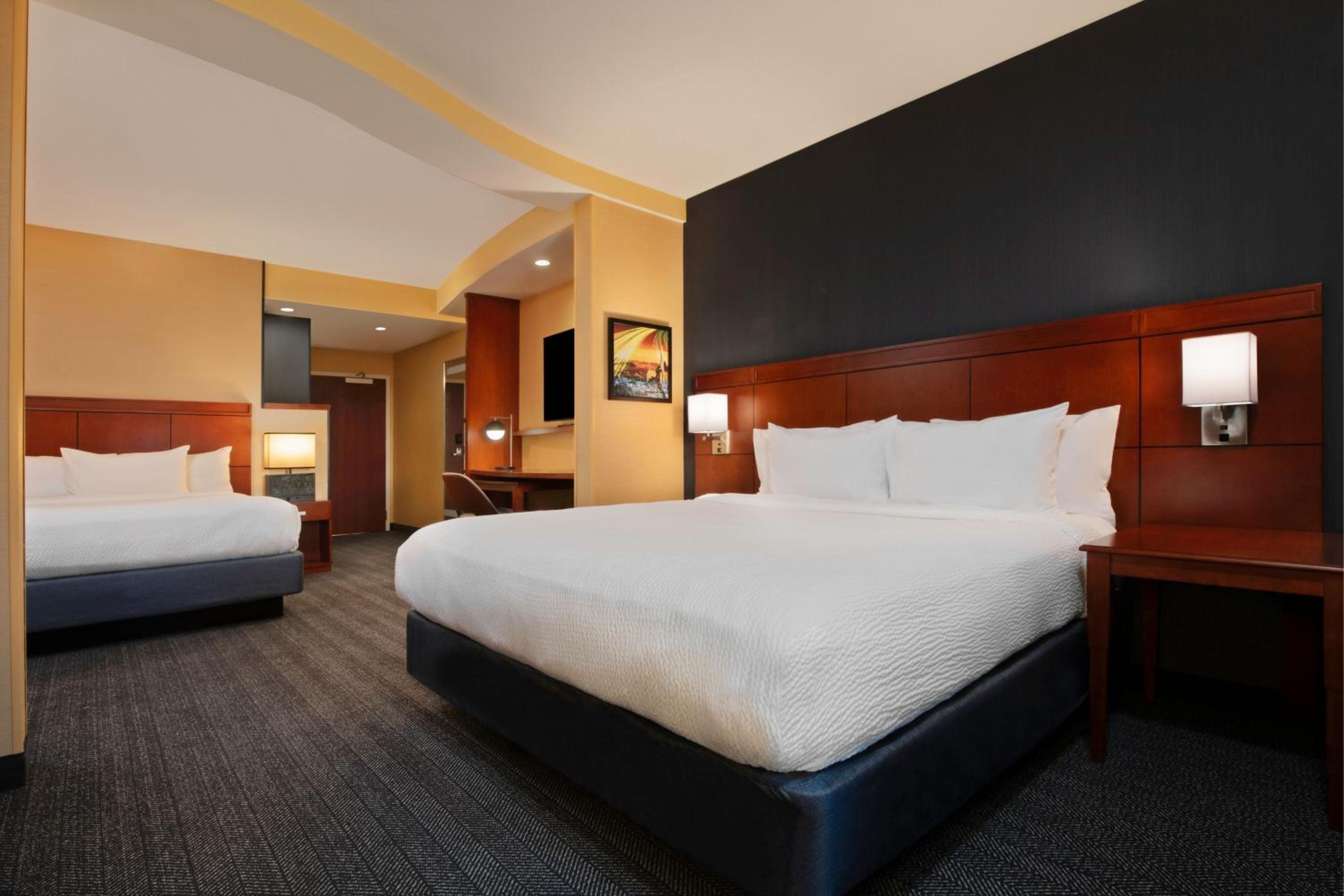 Studio with One King Bed and One Queen Bed