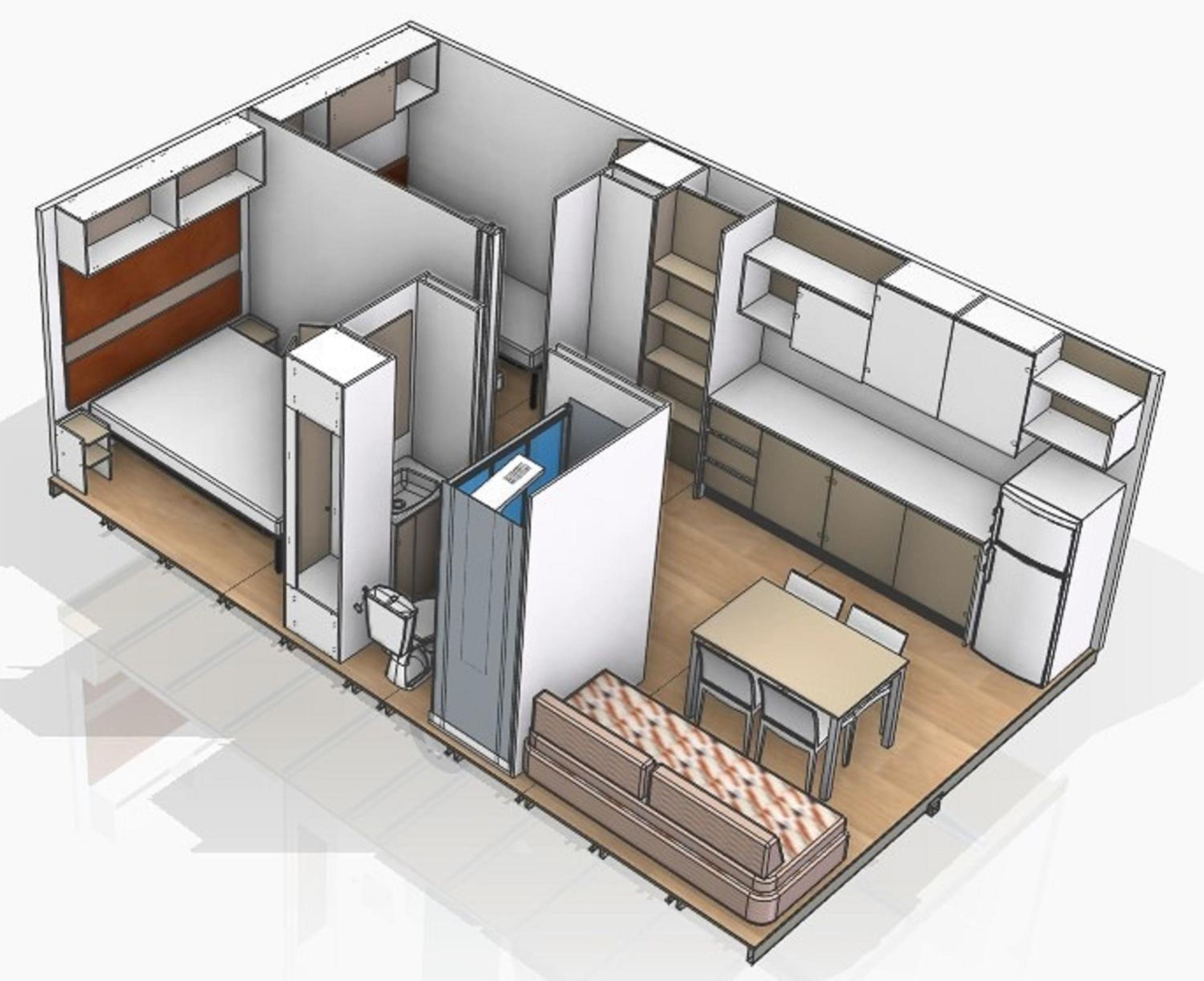 Mobile Home with Private Bathroom and Kitchen with Pool View, photo 6