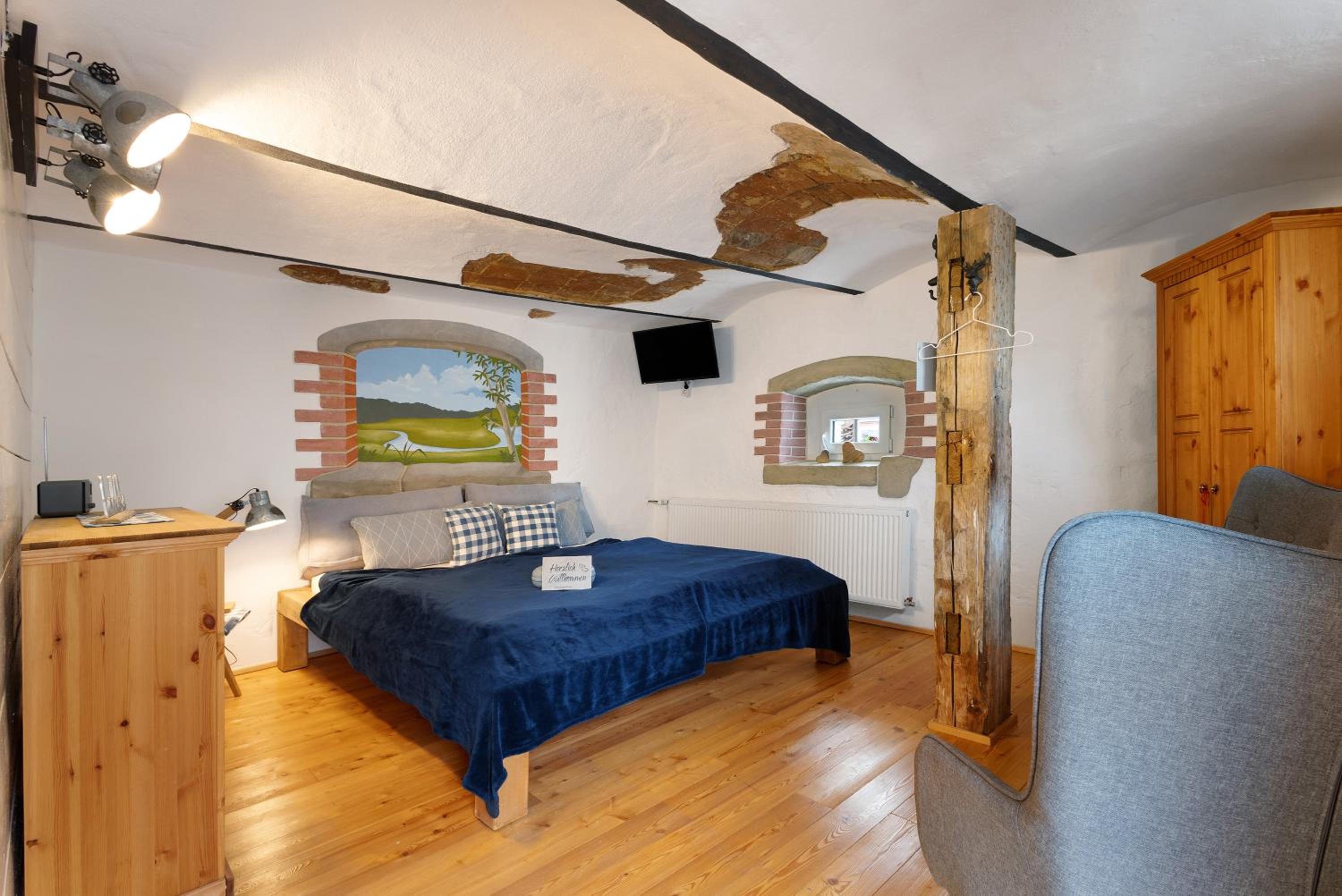 One-Bedroom Apartment with Garden View