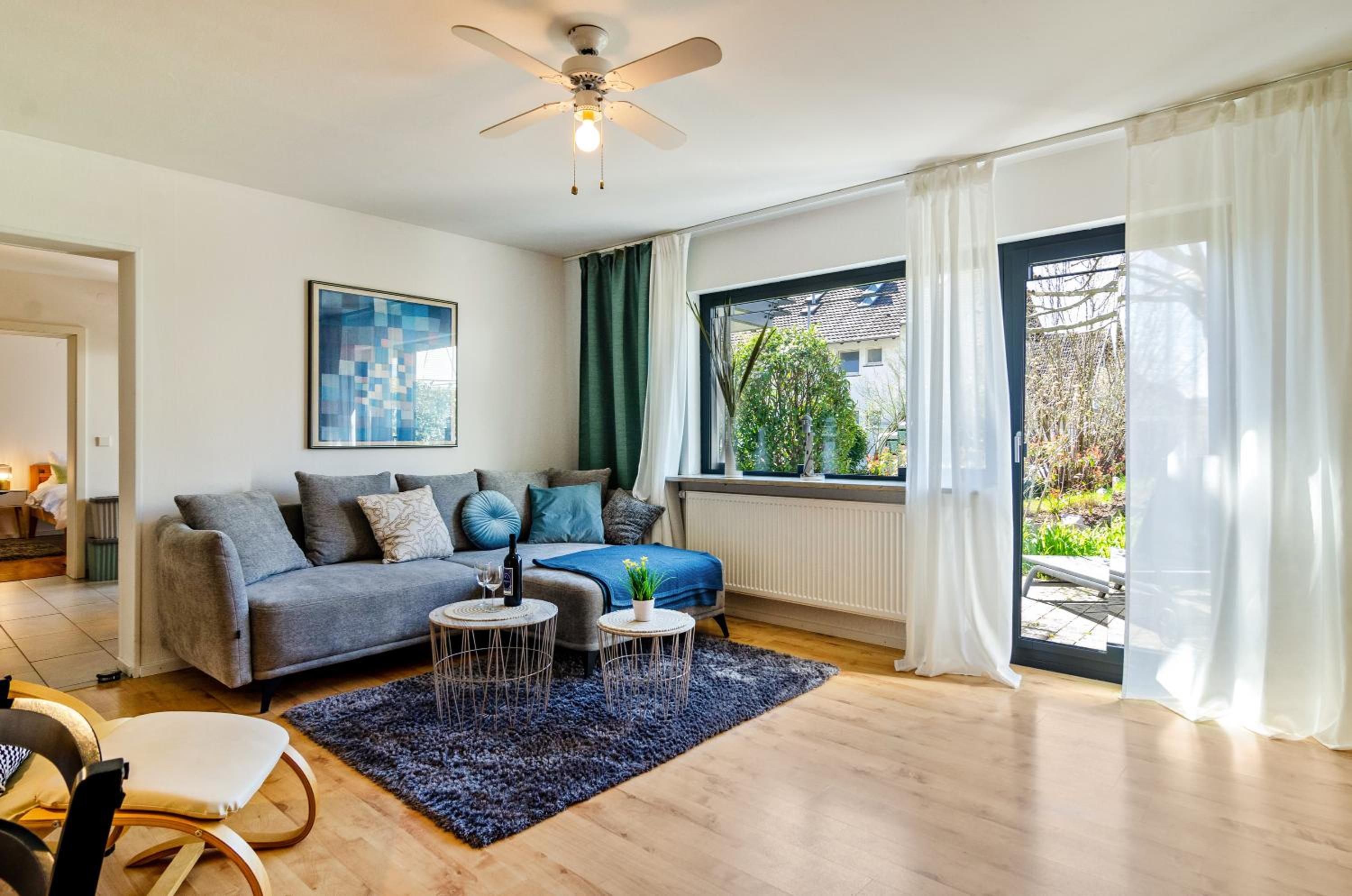 One-Bedroom Apartment with Garden View