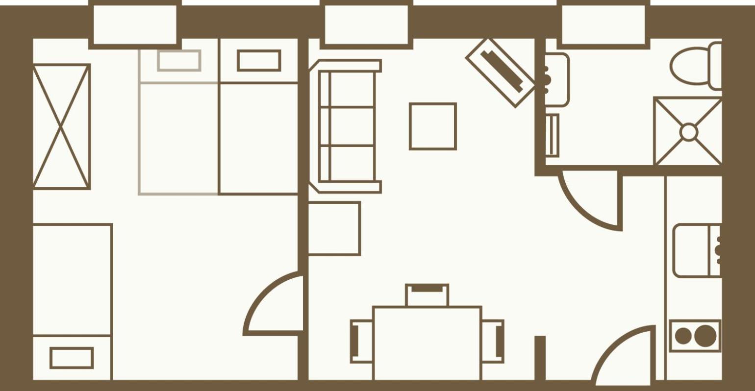 One-Bedroom Apartment with Garden View photo 3