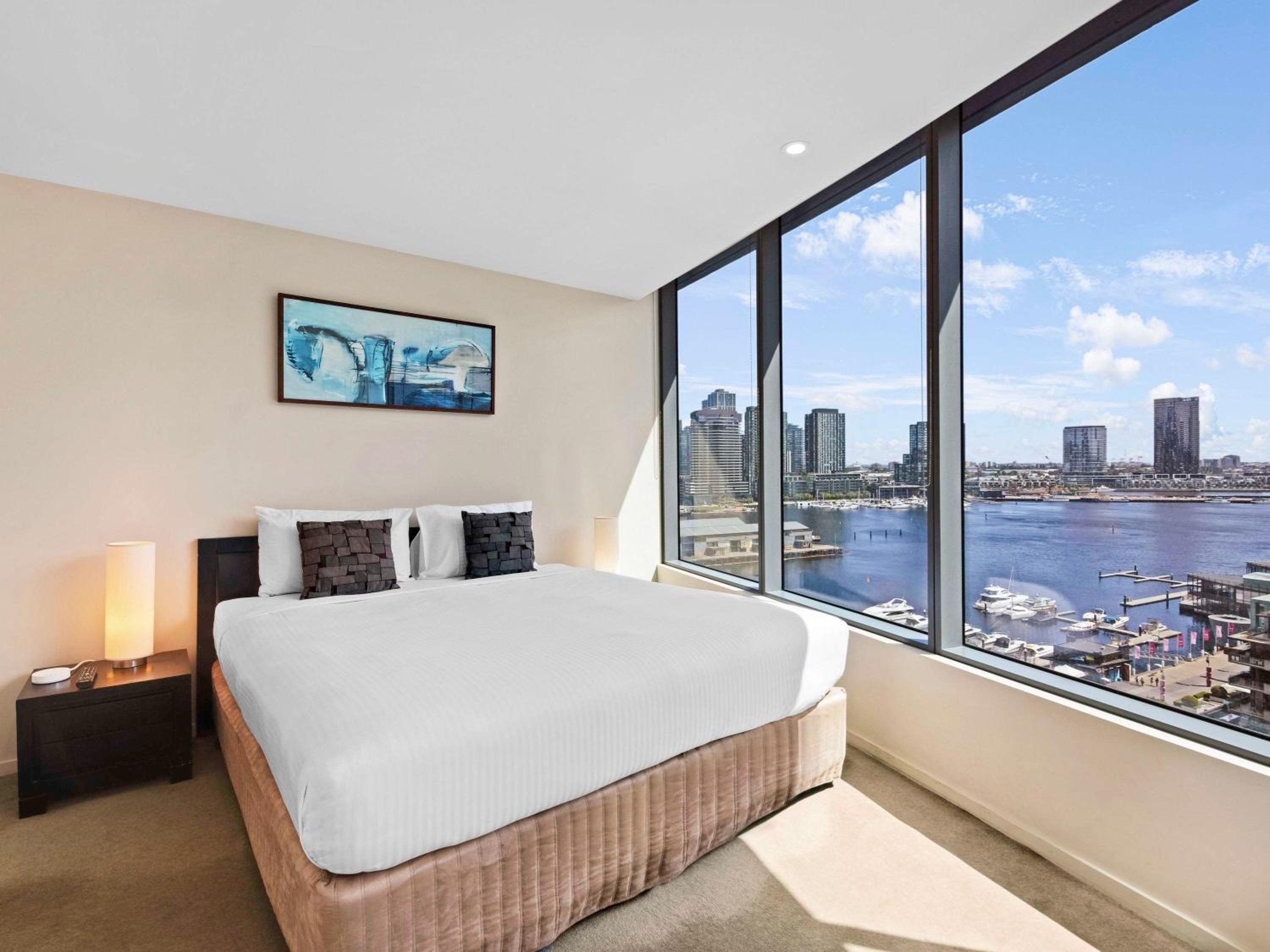 One Bedroom Apartment with Balcony and Water View