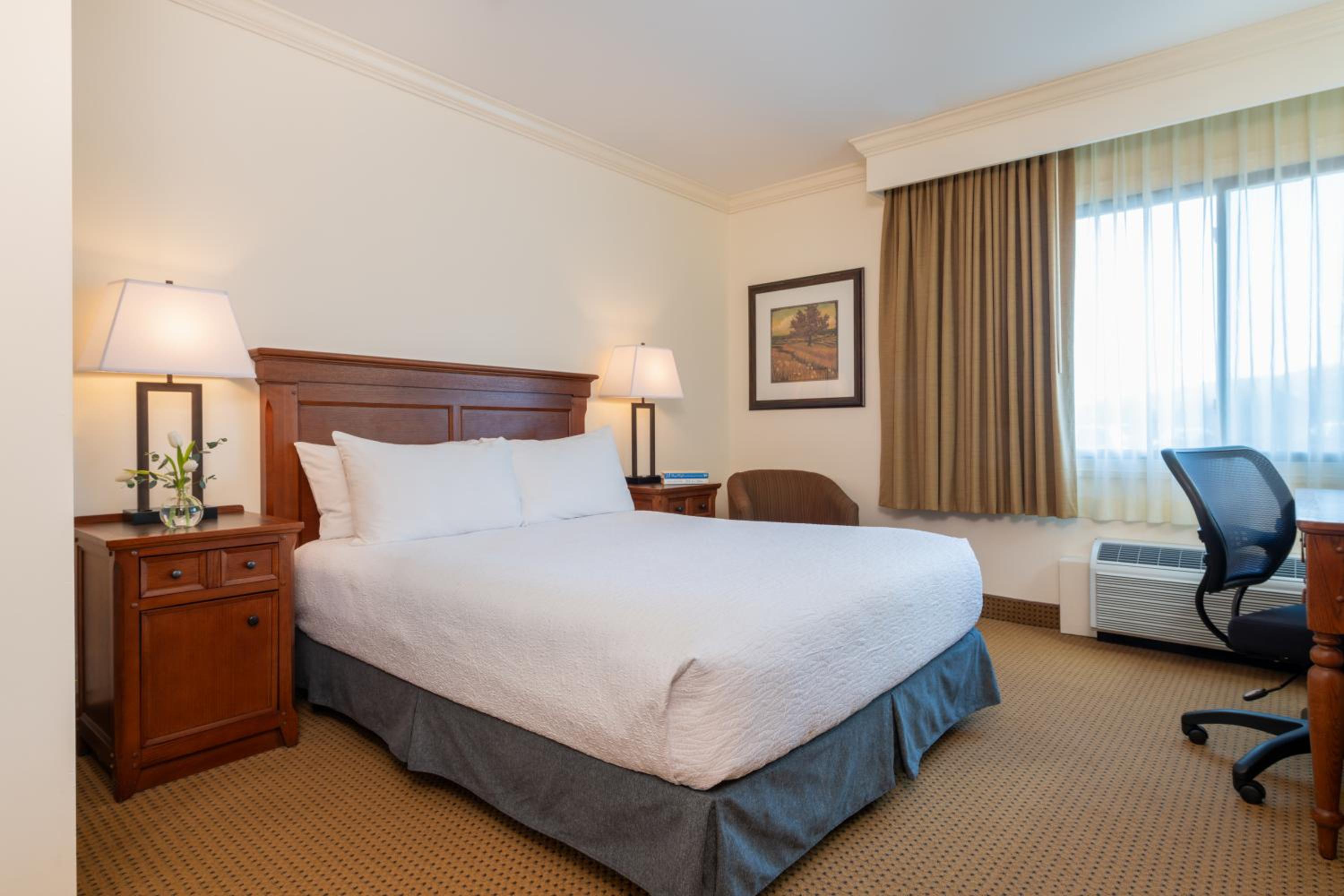Queen Room with Roll-In Shower - Disability Access at Best Western Plus Waterbury - Stowe in Waterbury