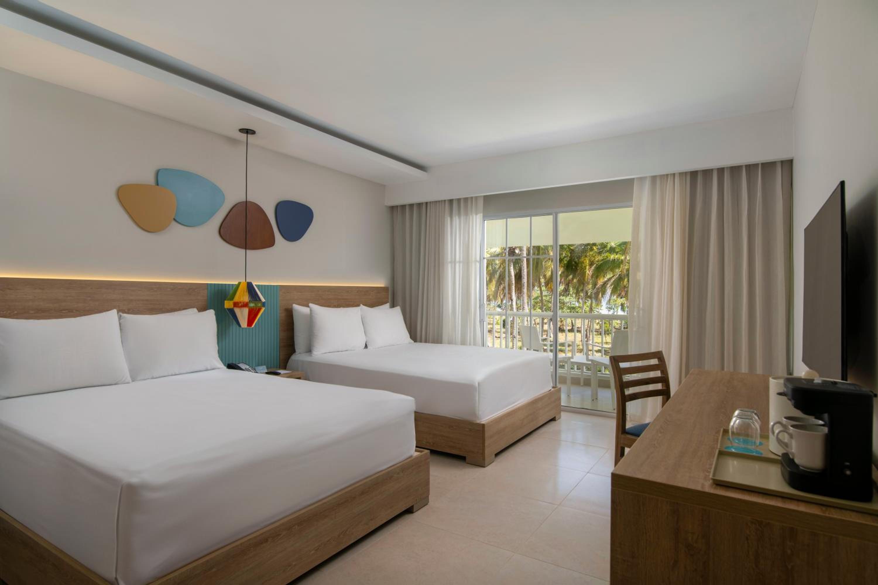 Club Room with Two Double Beds and Ocean View