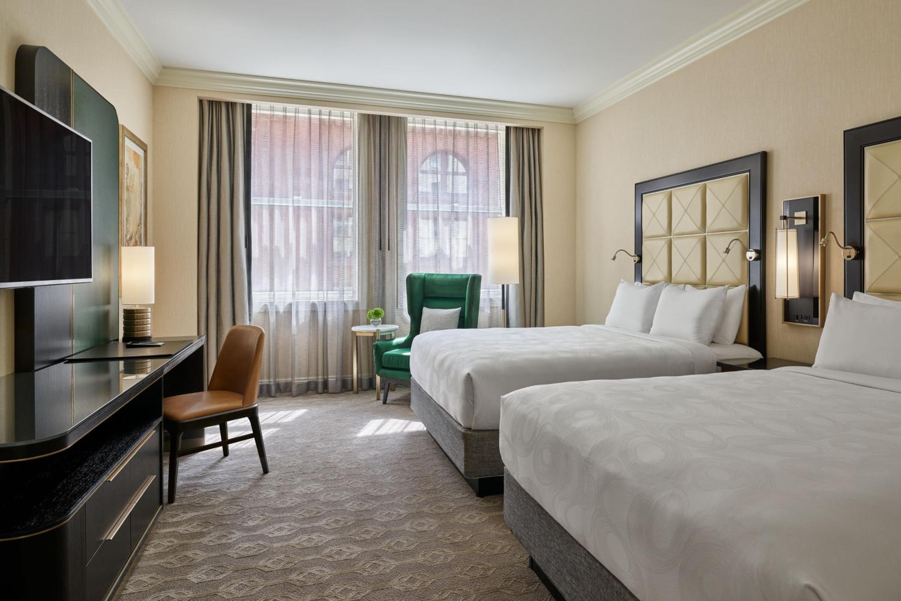 Queen Room with Two Queen Beds and Exterior View - Hearing Accessible - Photo 1