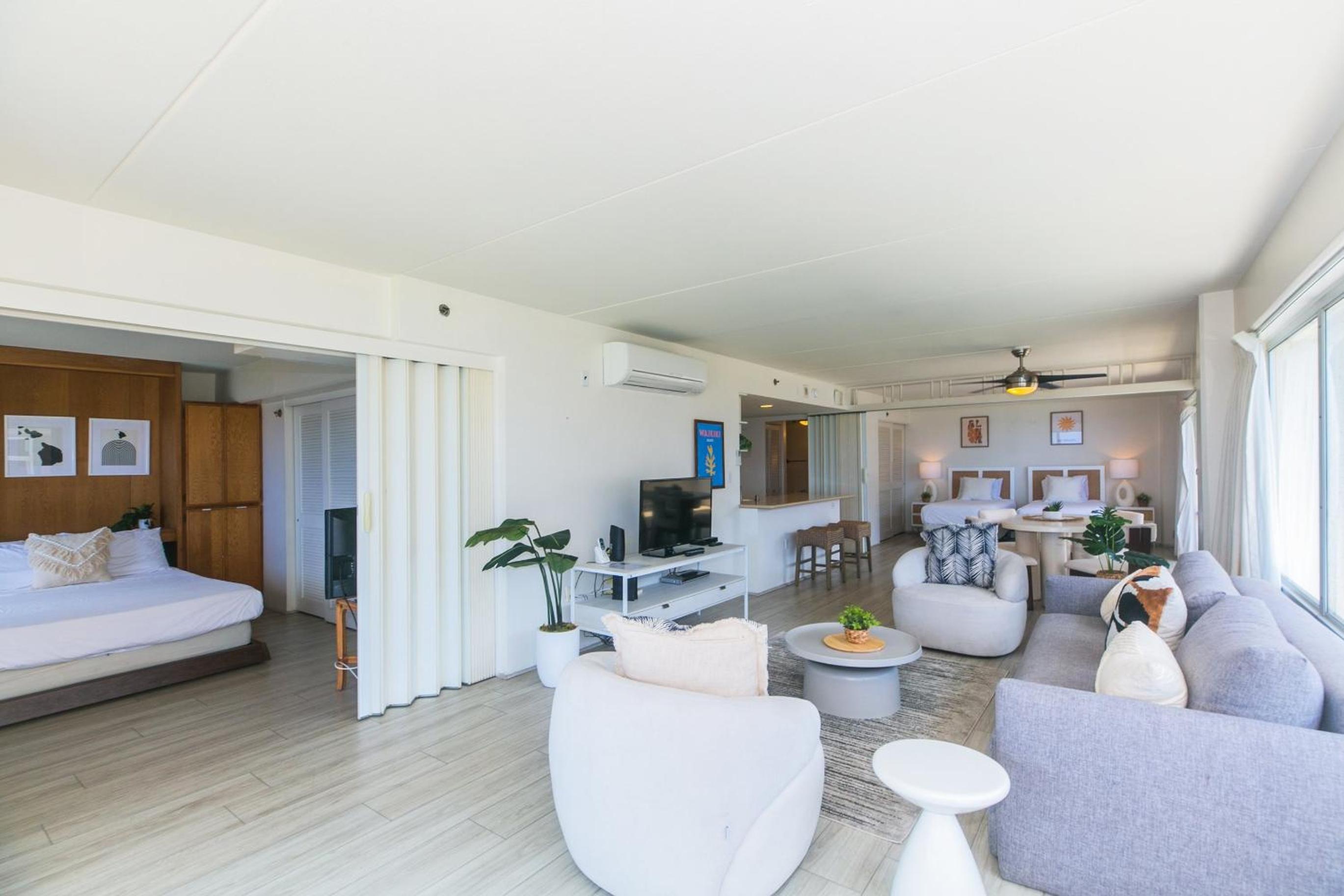 Two Bedroom Condo Overlooking Ala Wai Boat Harbor Unit 1744: Two-Bedroom Apartment photo