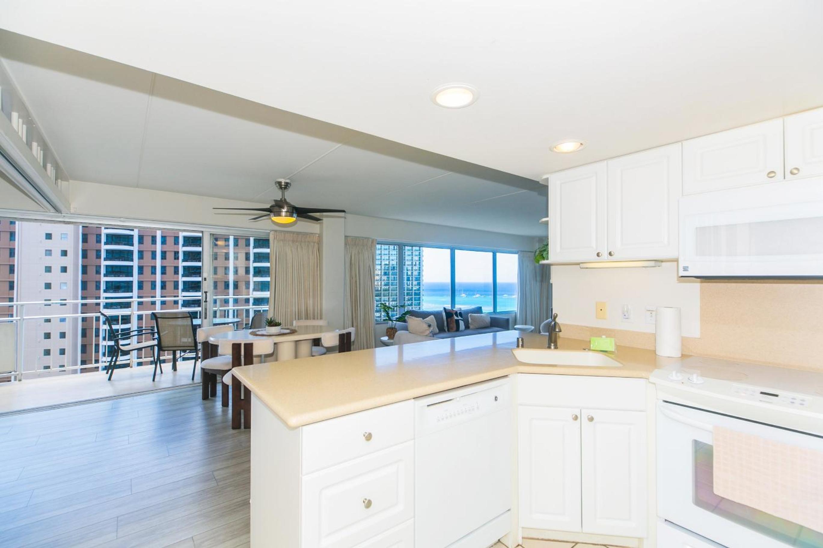 Two Bedroom Condo Overlooking Ala Wai Boat Harbor Unit 1744: Two-Bedroom Apartment photo